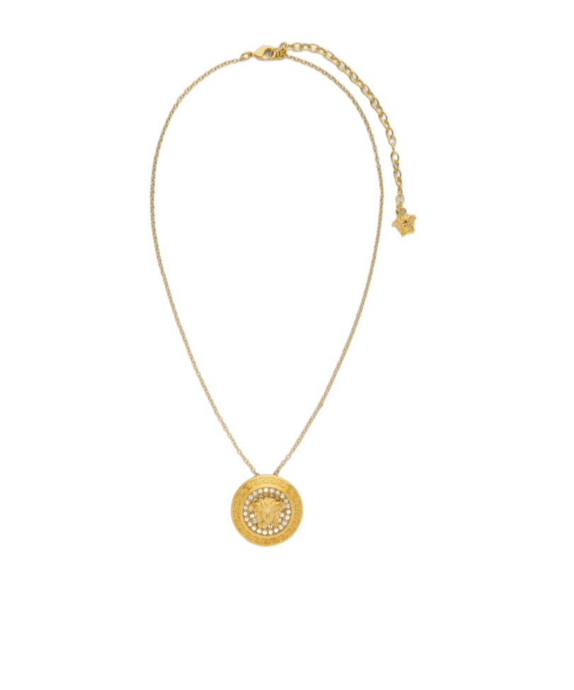 Versace Pendant Necklace In Yellow