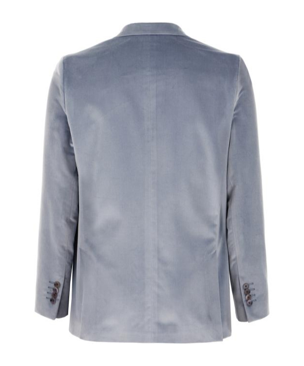 Shop Paul Smith Velvet Blazer In Gray
