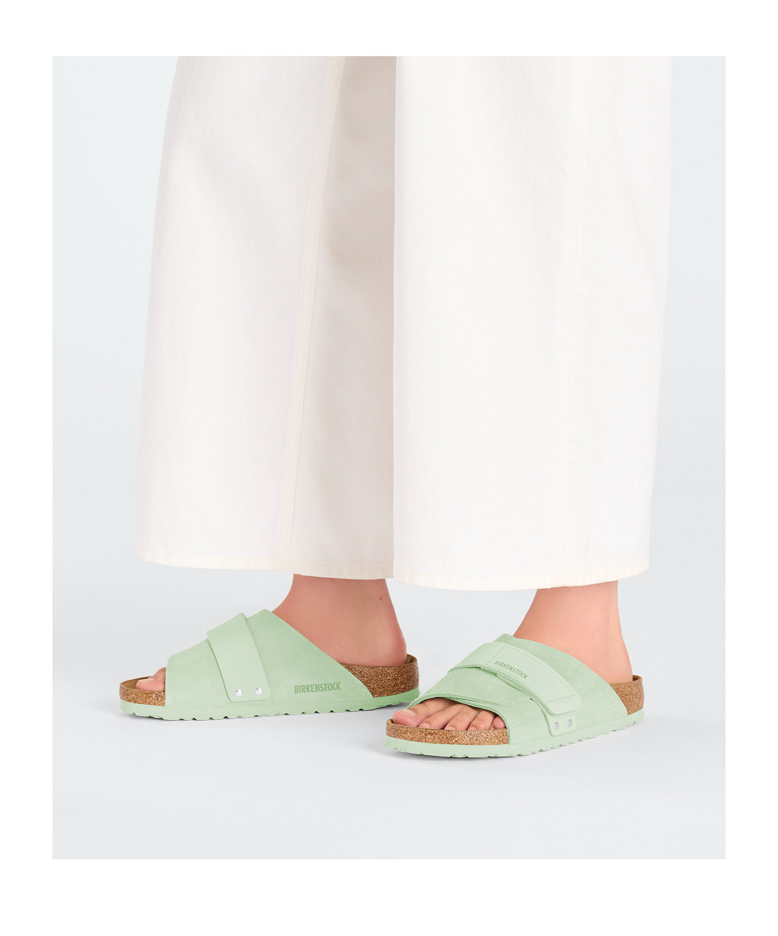 Birkenstock Kyoto Slippers In Green