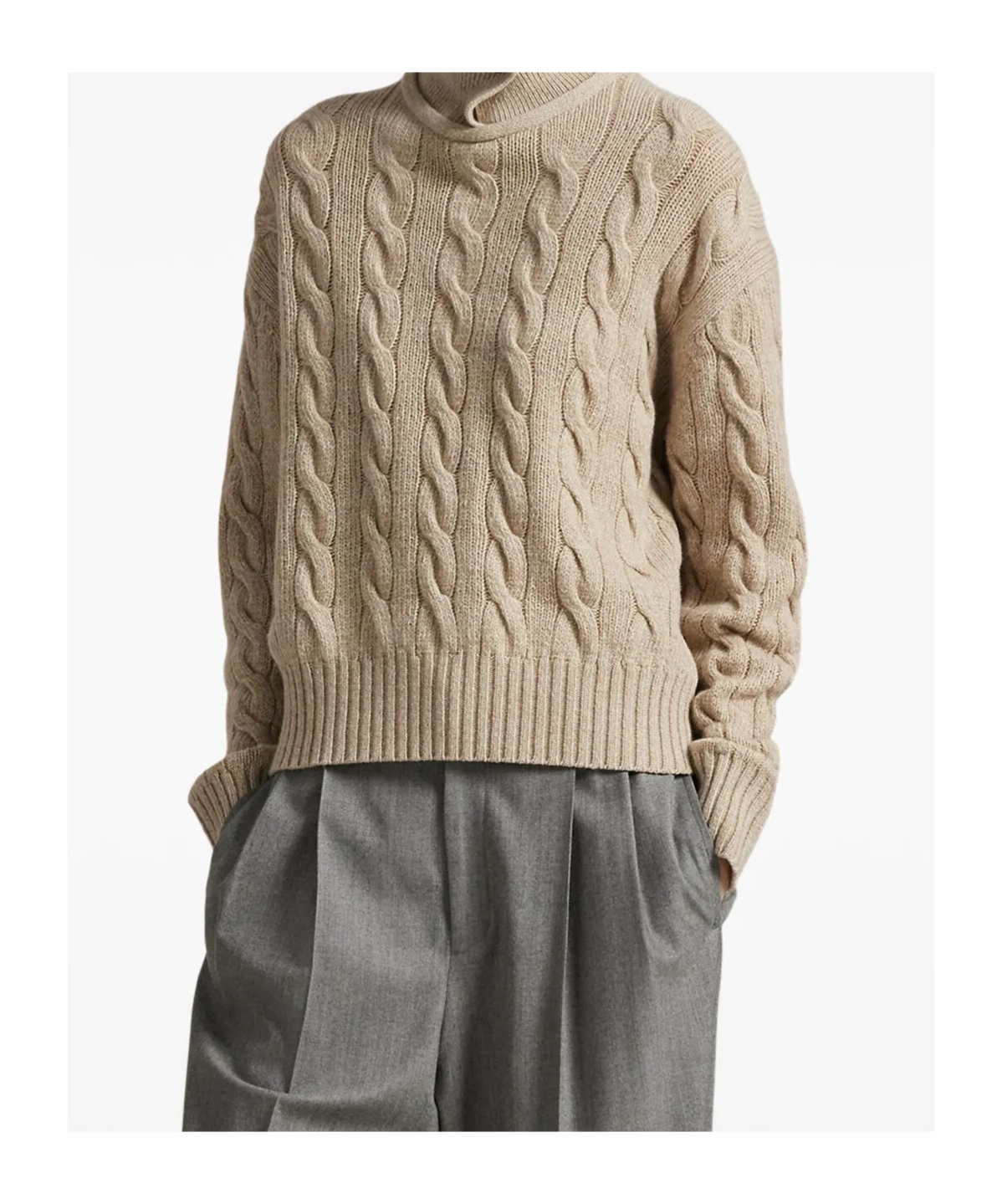 Polo Ralph Lauren Turtleneck Sweater In Brown