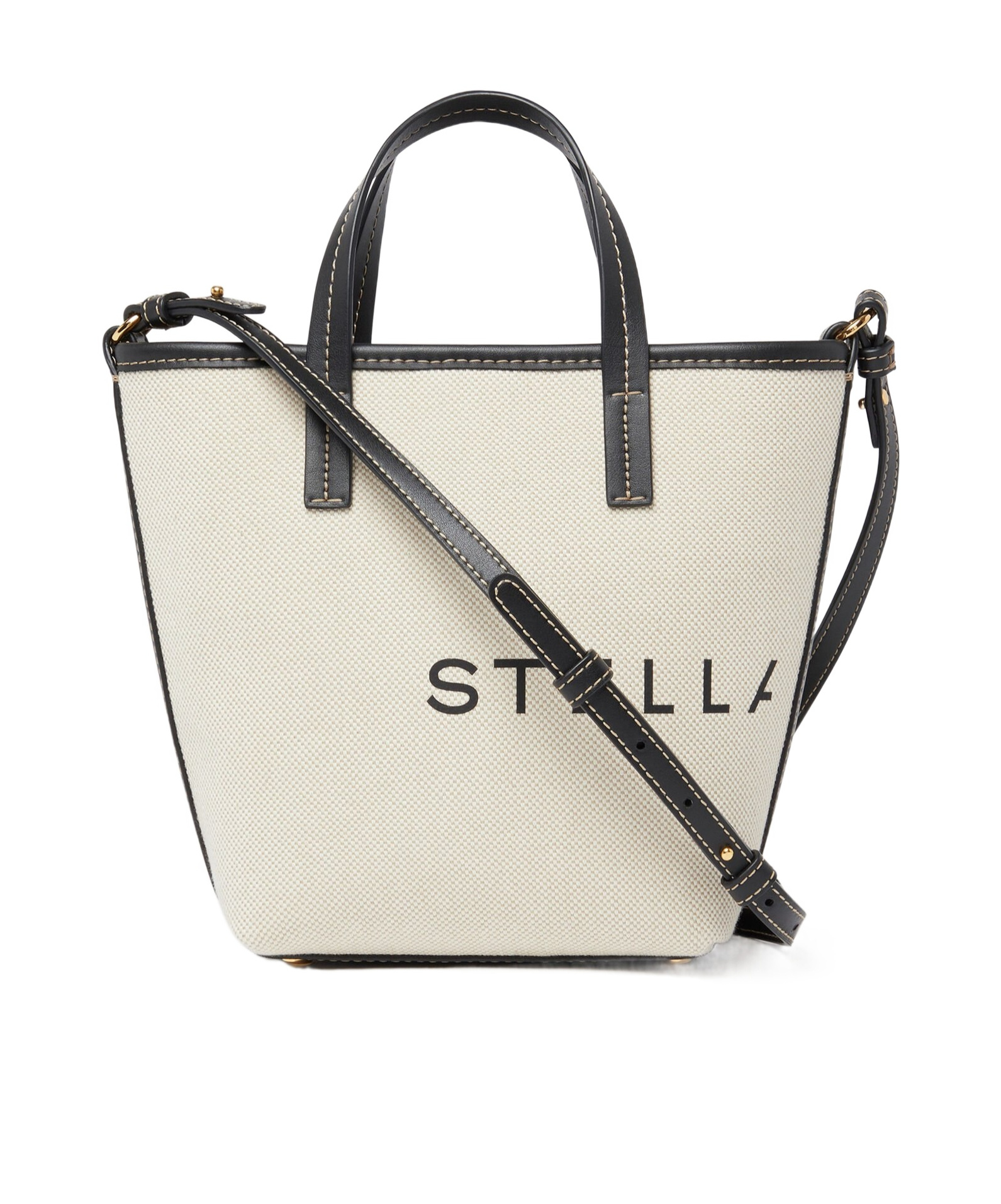 Stella Mccartney Logo-printed Top Handle Bag In White