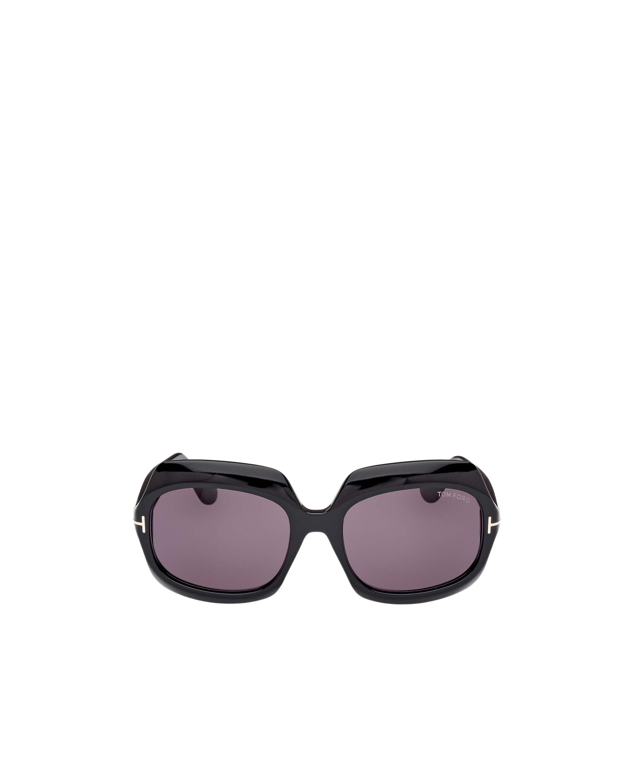 Tom Ford Eyewear Ren Oversized Frame Sunglasses In Gray