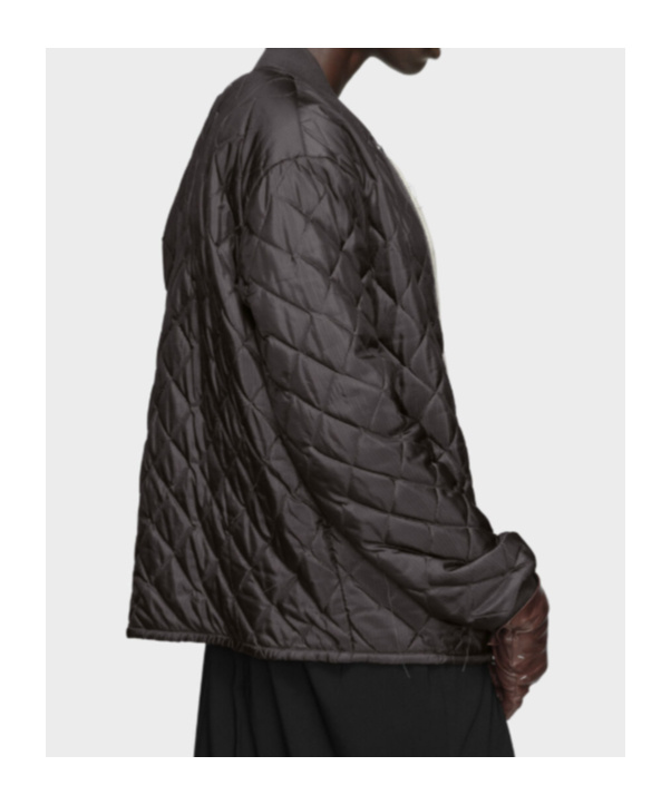 Maison Margiela Quilted Bomber Jacket In Neutral