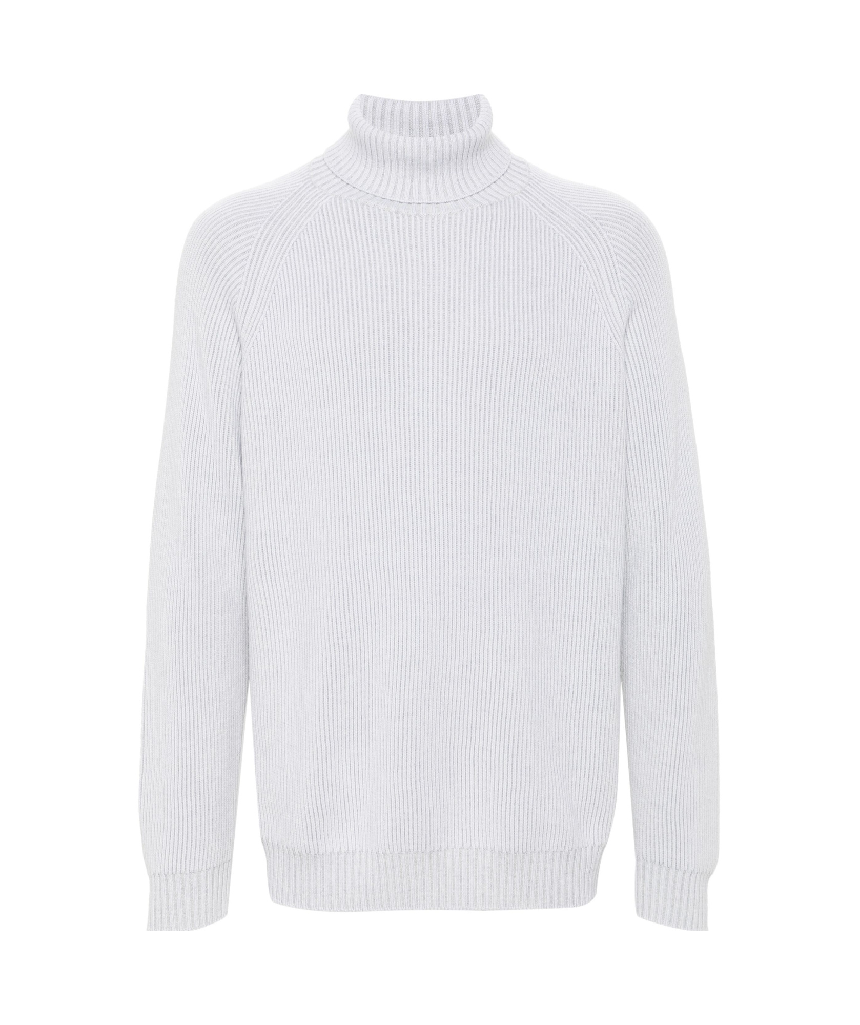 Eleventy Ribbed-knit Sweater In White