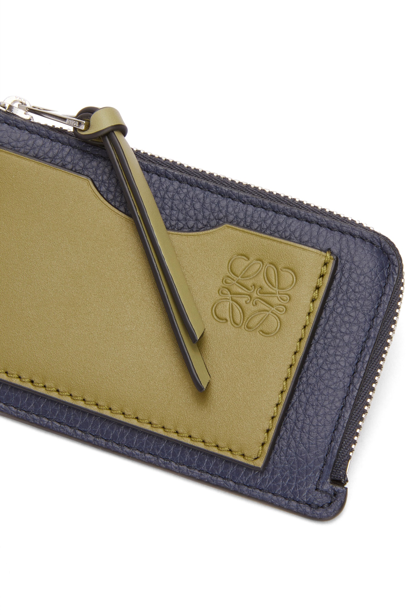 Loewe Logo Splicing Design Clip In Green
