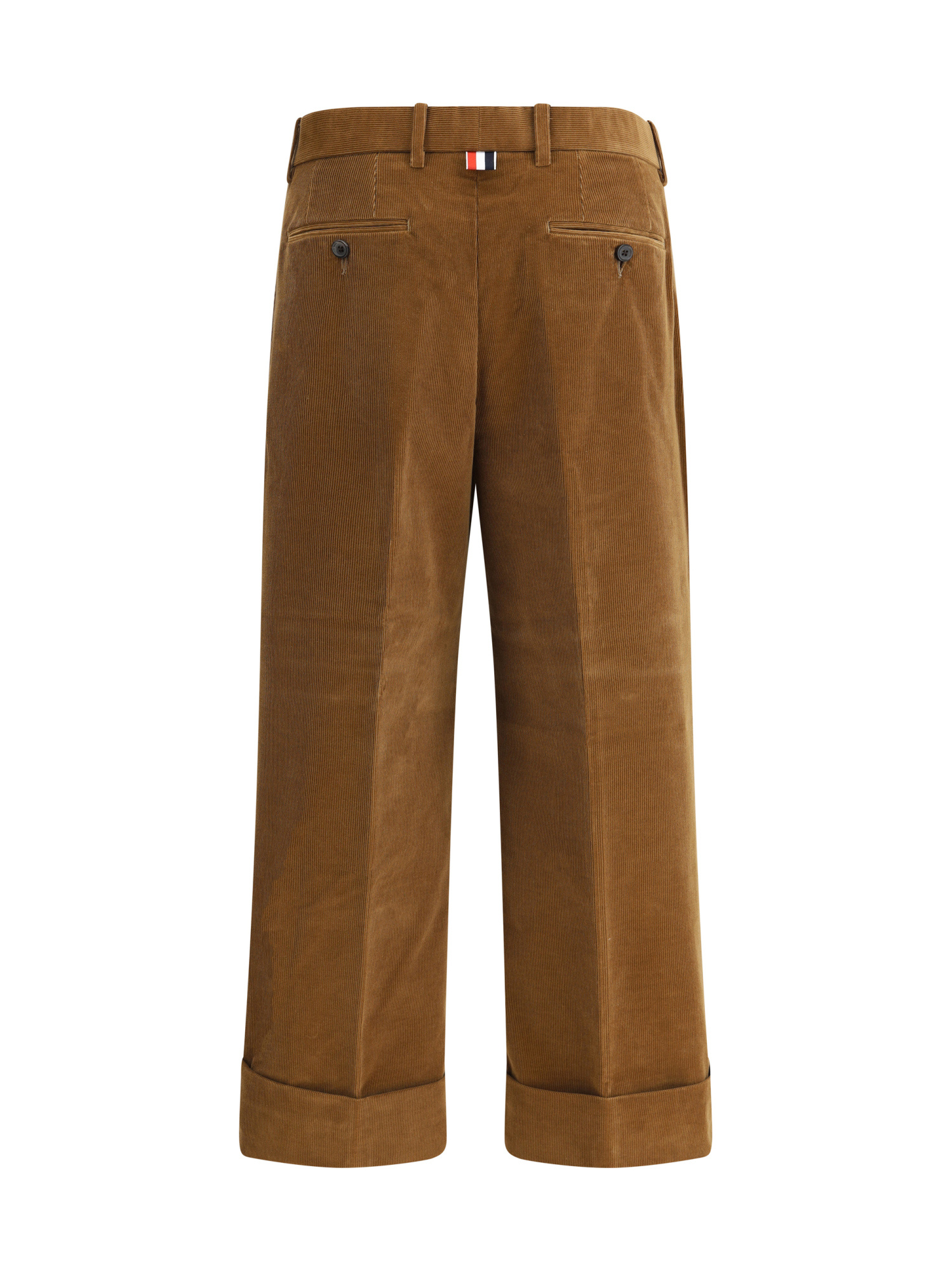 Thom Browne Belt Loop Casual Pants In Brown