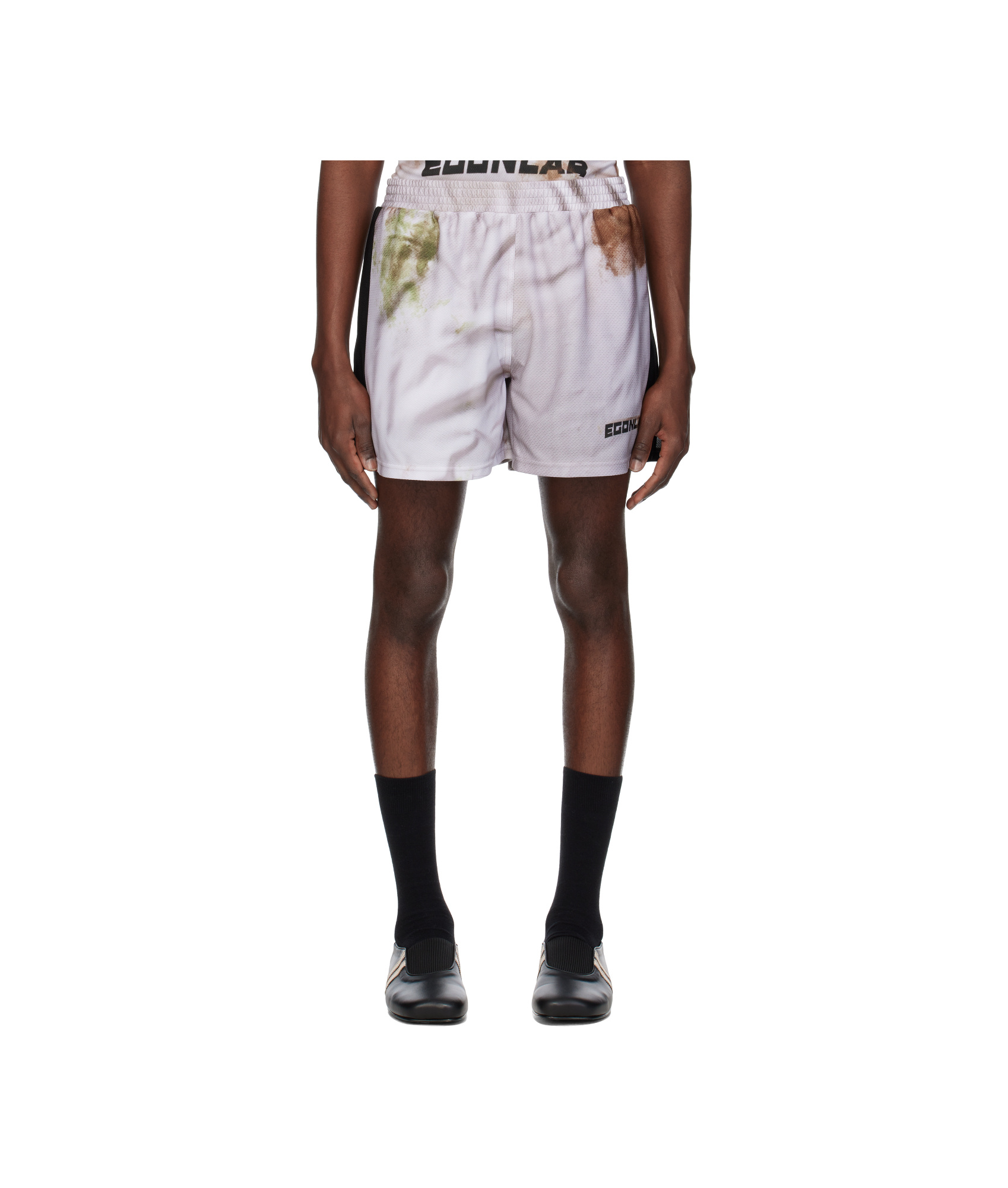 Egonlab Gray Sport Shorts In Multicolor