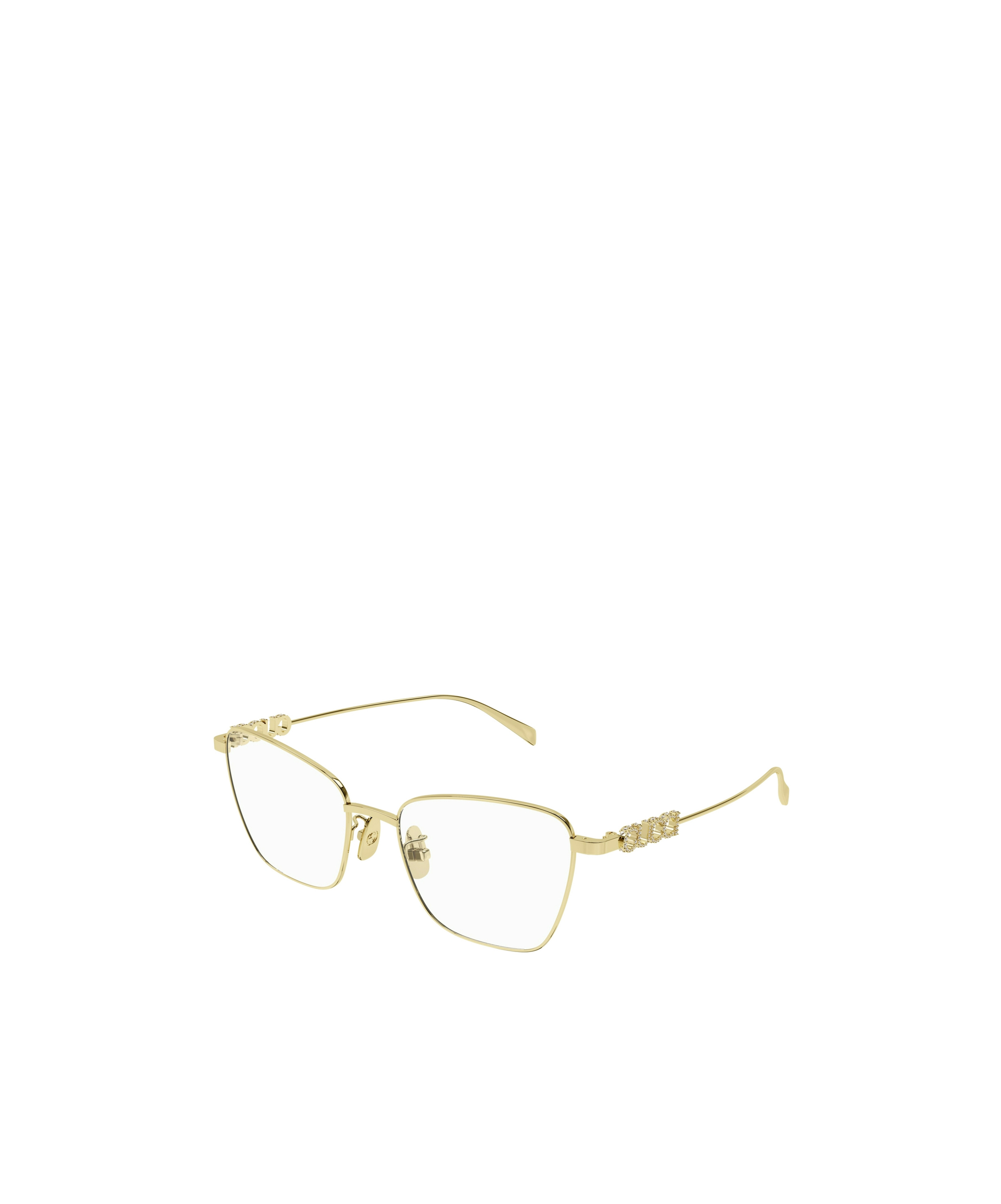 Gucci Geometrically Framed Flat Mirror In Nude