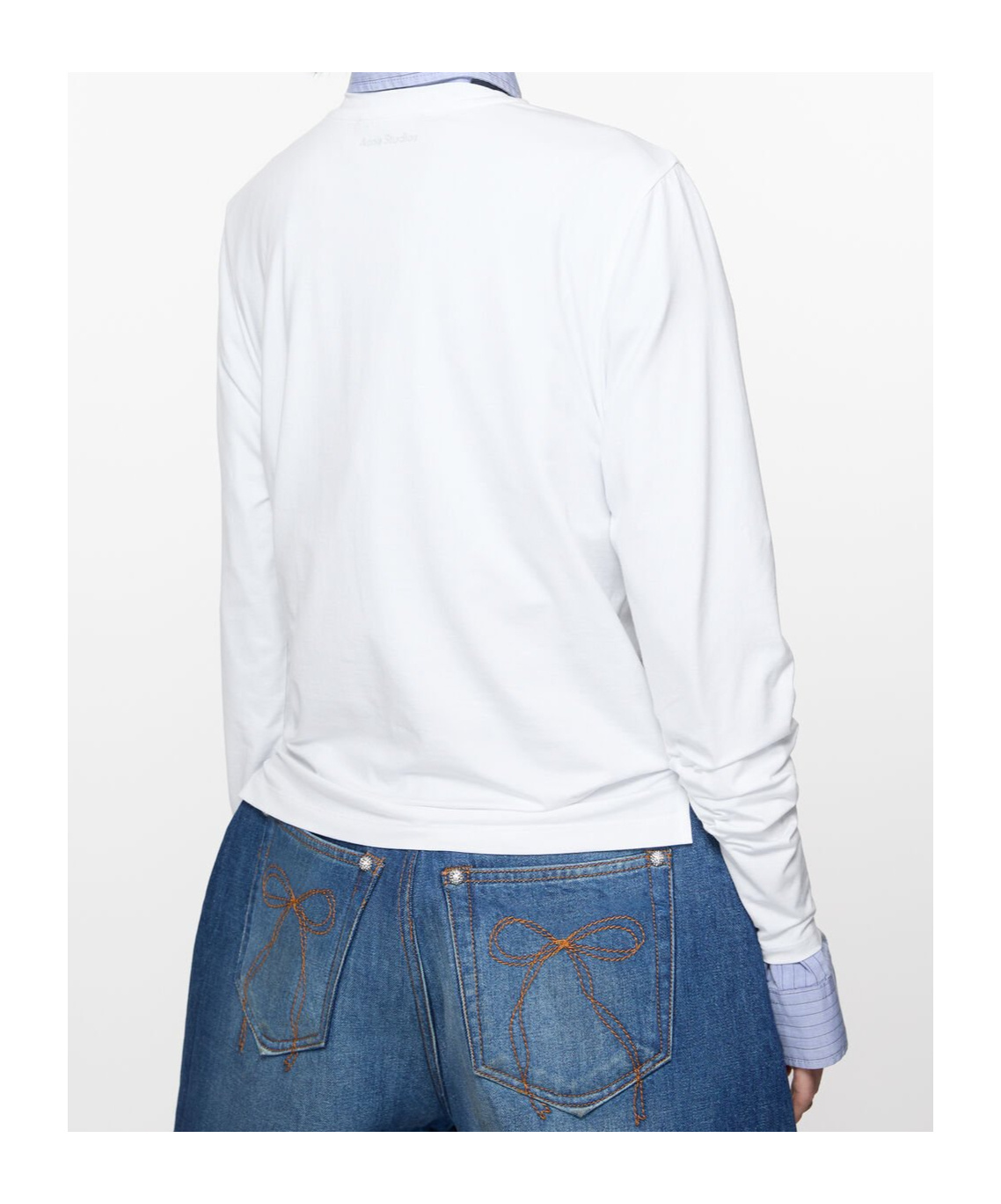 Acne Studios Long-sleeved T-shirt In White
