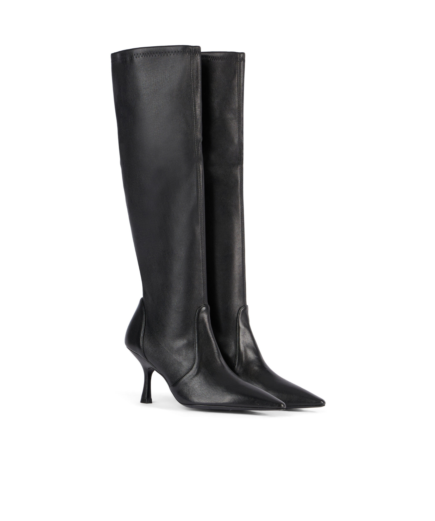 Stuart Weitzman Pointed-toe Boots In Black