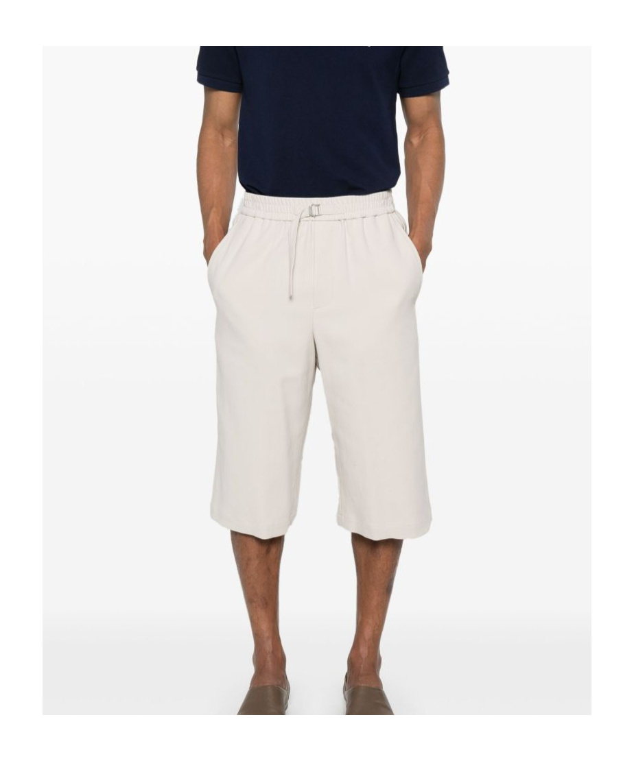 Shop Ami Alexandre Mattiussi Elastic Waist Shorts In White