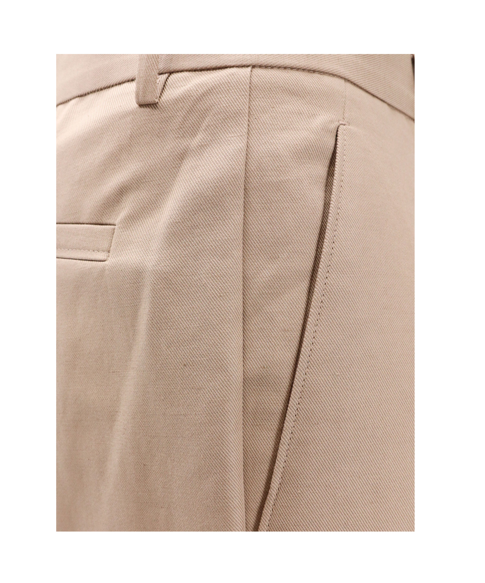 Zegna Pleated Tapered Trousers In Nude