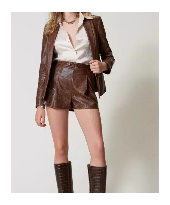 Twinset Lizard-skin Shorts