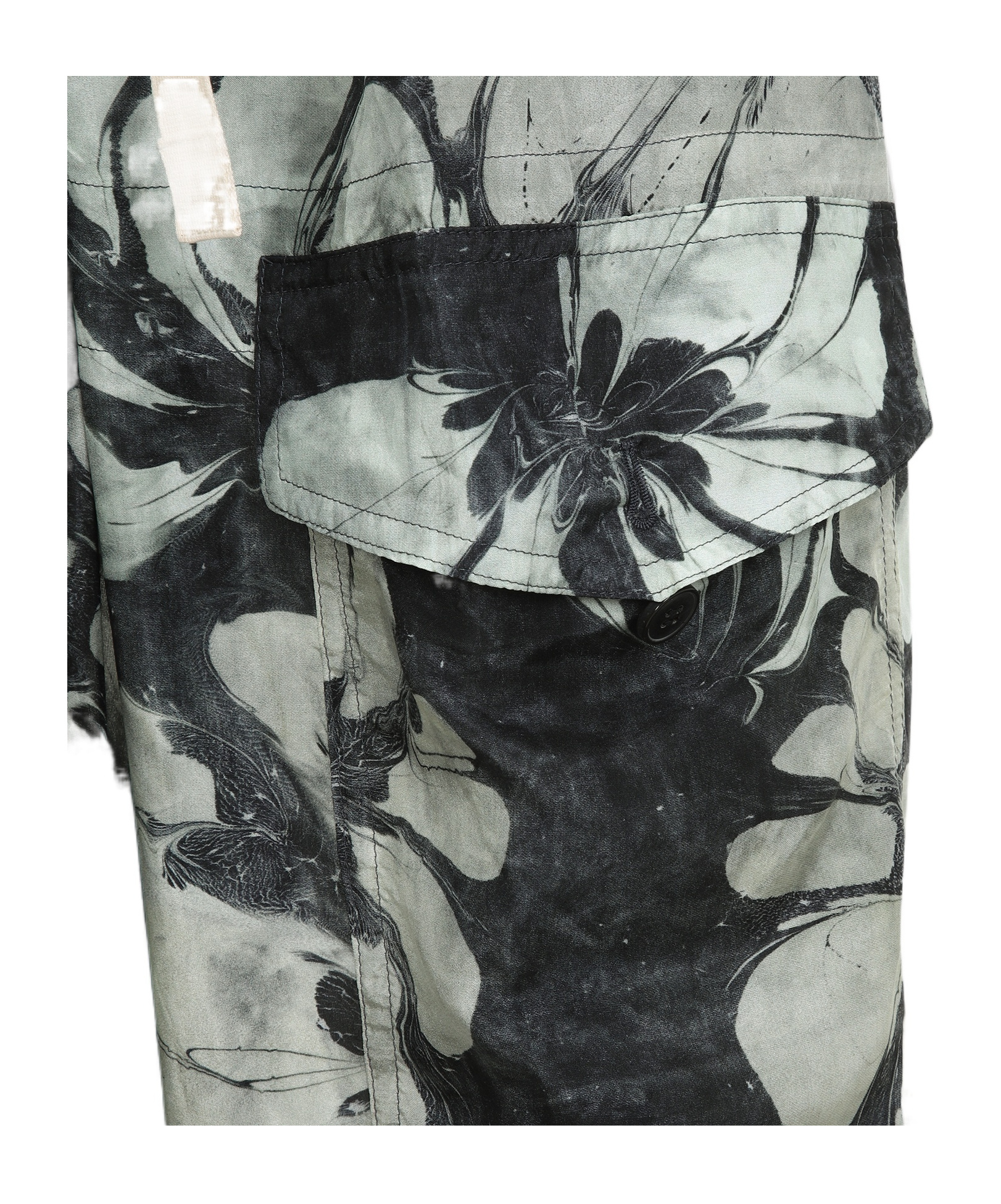 Dries Van Noten Drawstring Casual Pants In Gray