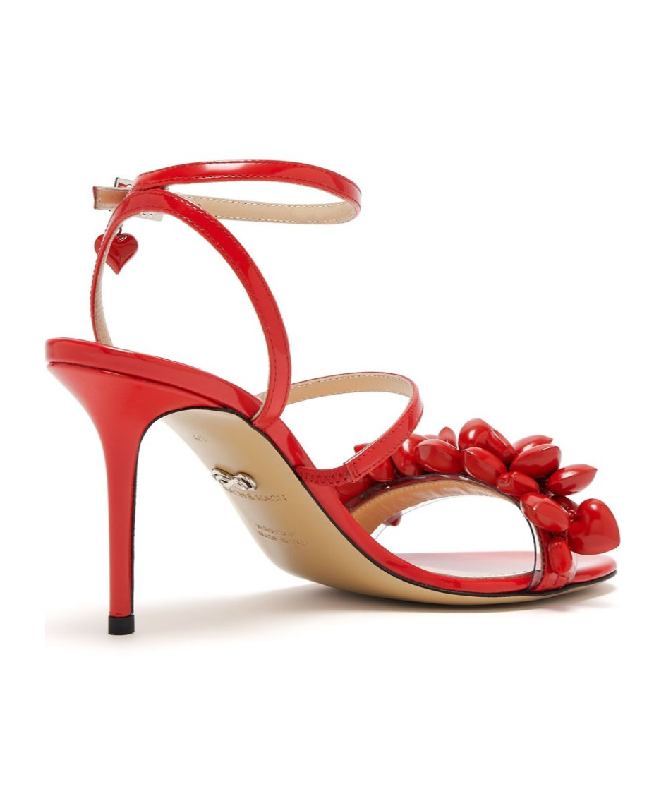 Machmach 85mm Petit Coeur Sandals In Red