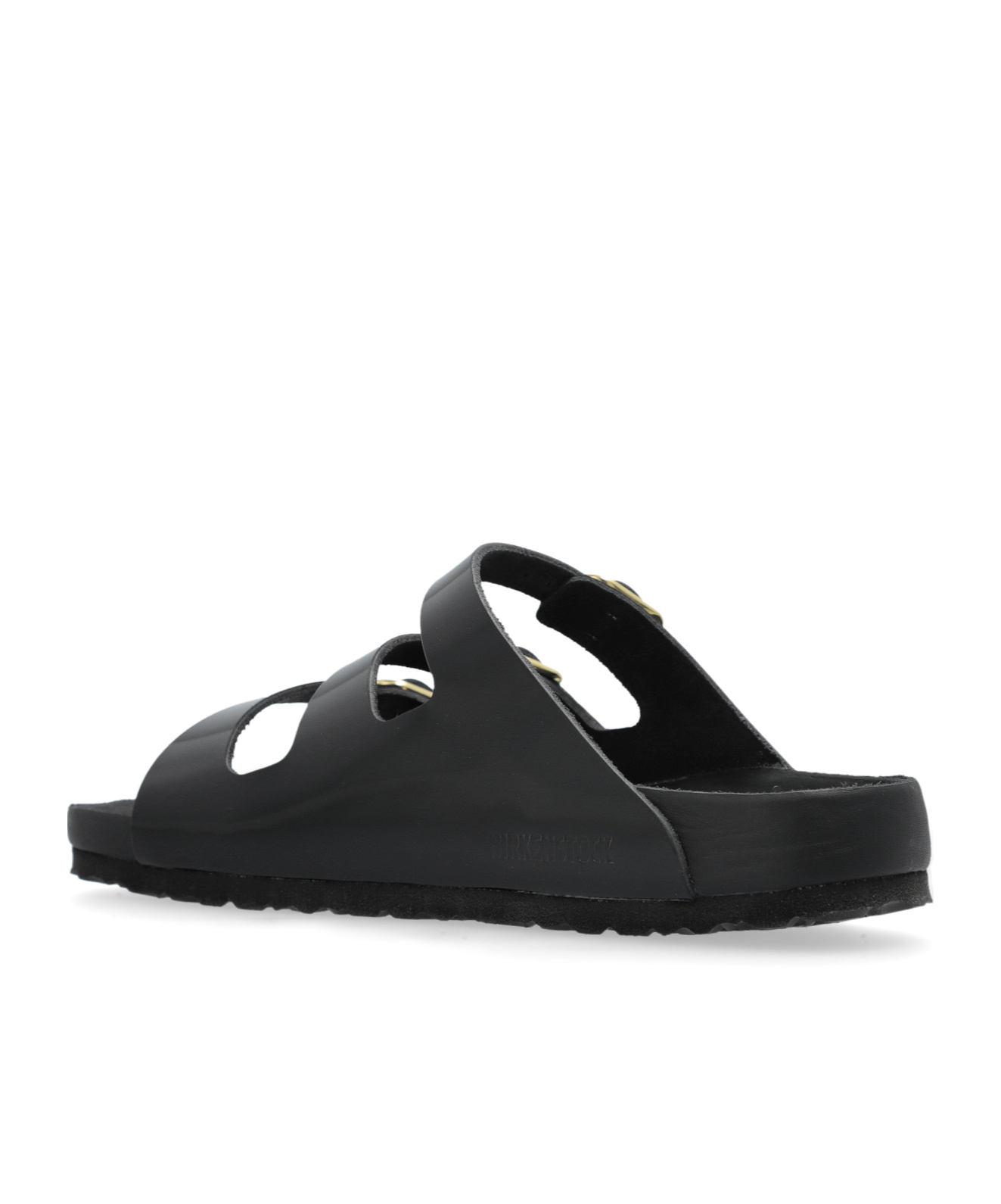 Shop Birkenstock Florida Three-buckle Slide Sandals In Black