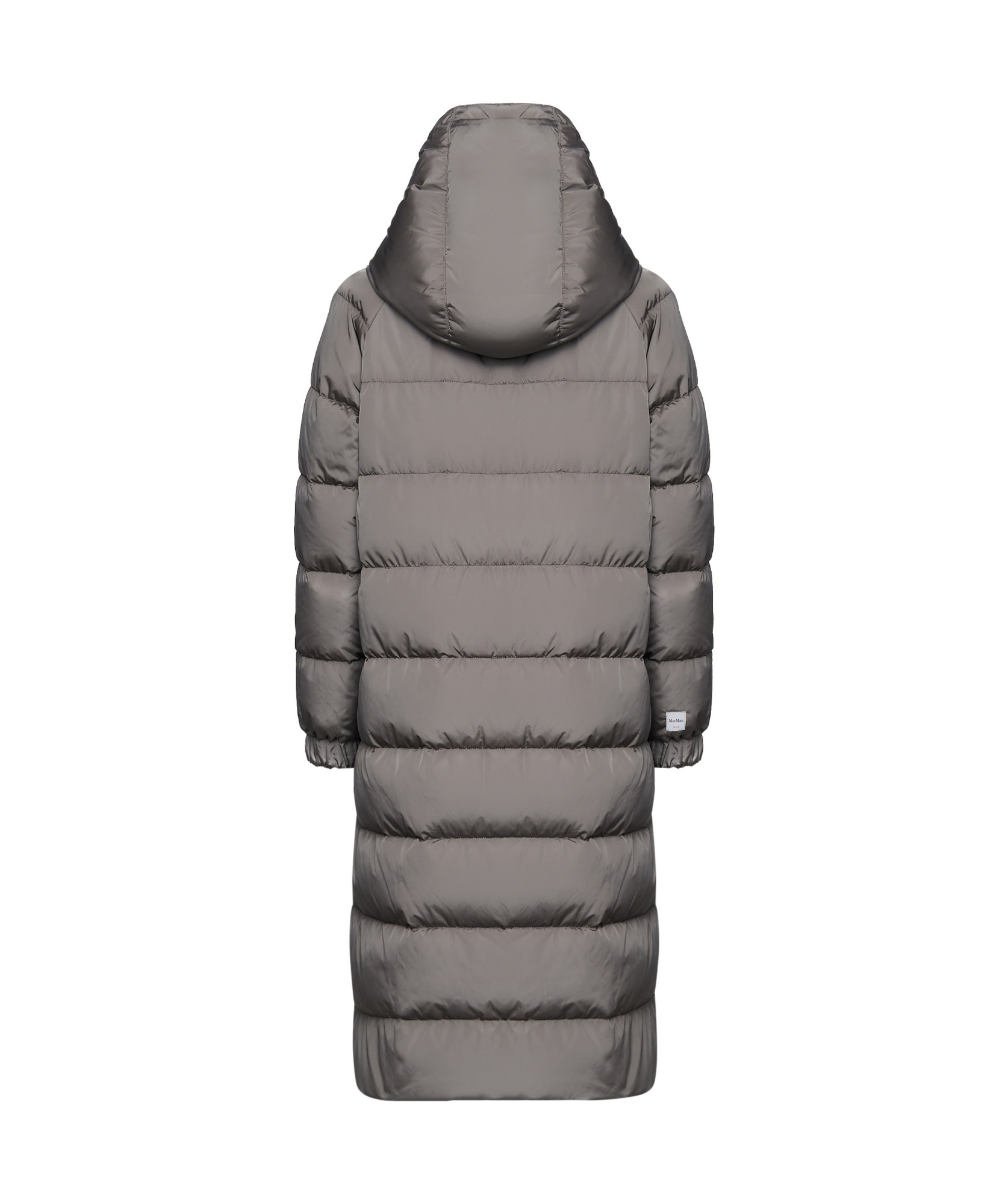 Max Mara Long-sleeved Hooded Cotton Suit In Gray