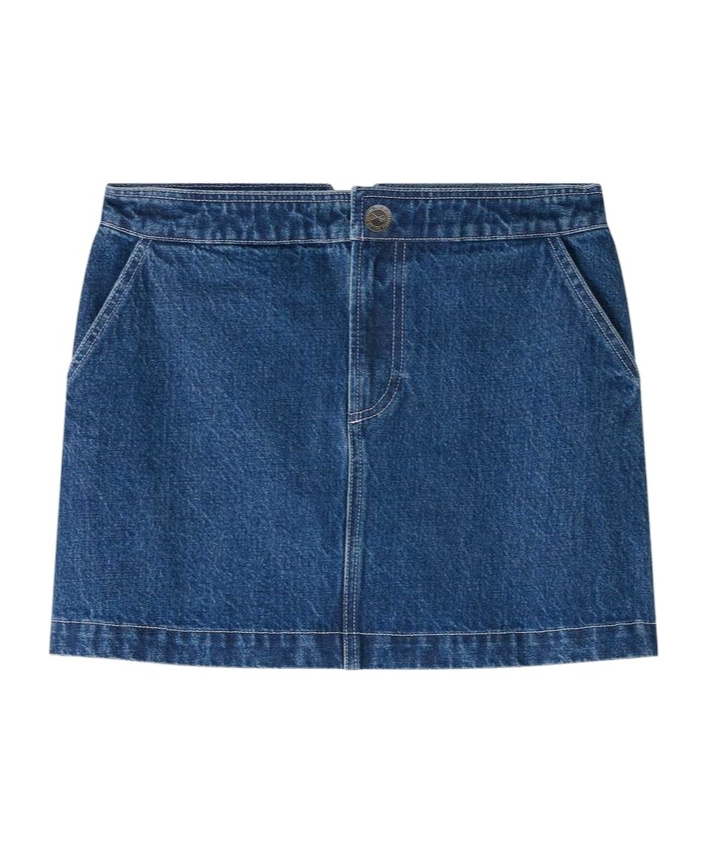 Apc Denim Skirt In Blue