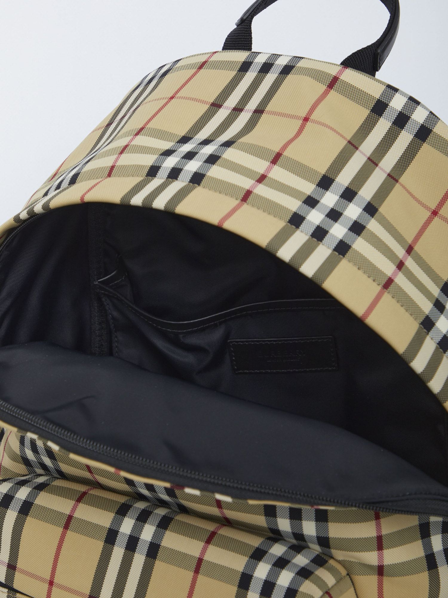 Burberry Logo-plaque Check-print Backpack In Brown | ModeSens