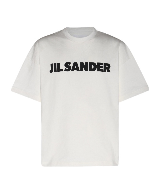Jil Sander Logo T-shirt By . The Brand Presents A Minimalist Style That Is Appreciated Wor In White
