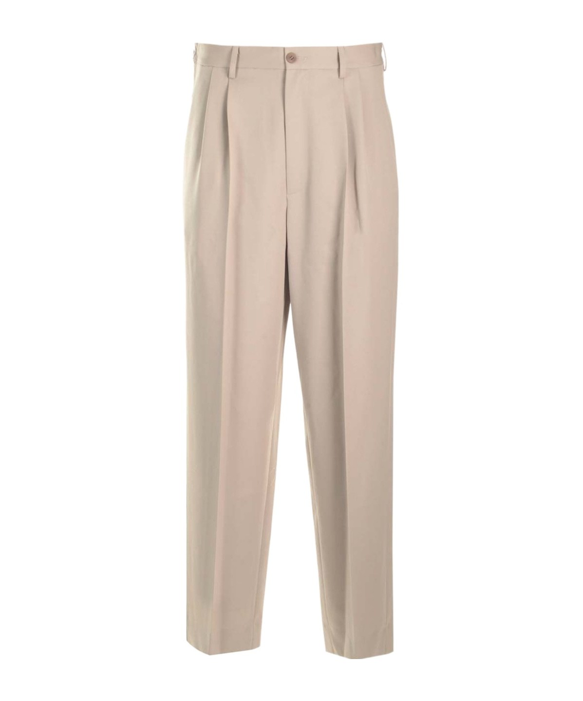 Magliano Pleat Detailed Tapered-leg Trousers In Neutral