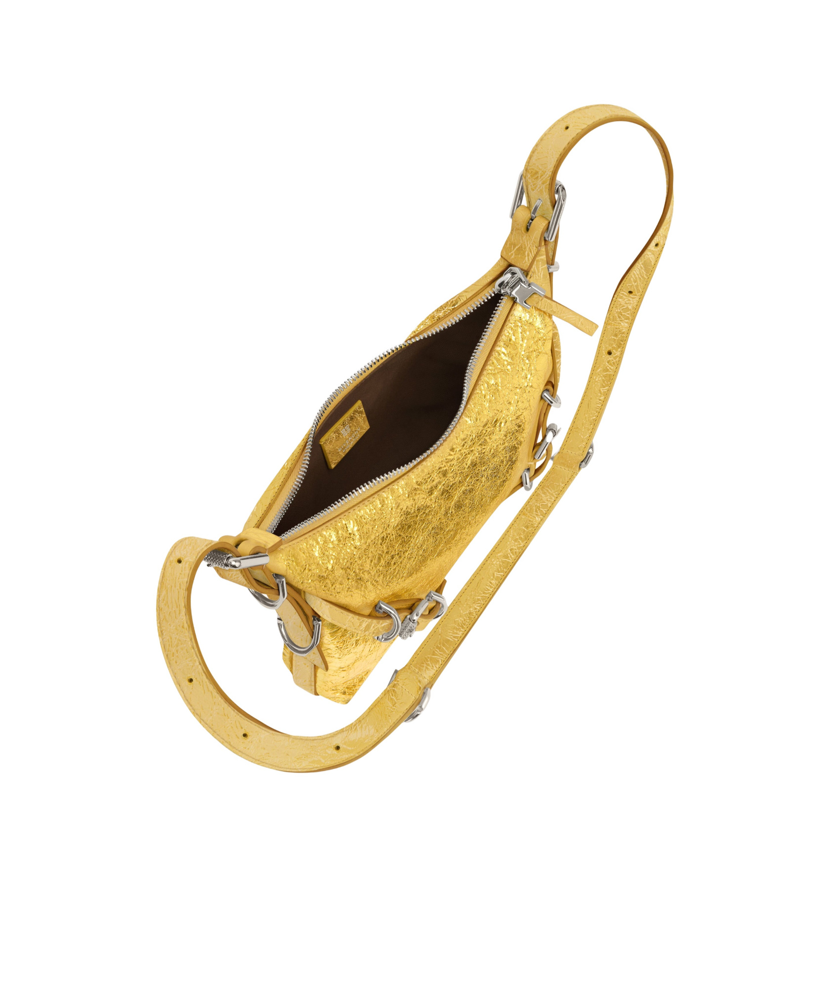 Givenchy Mini Voyou Leather Shoulder Bag In Yellow