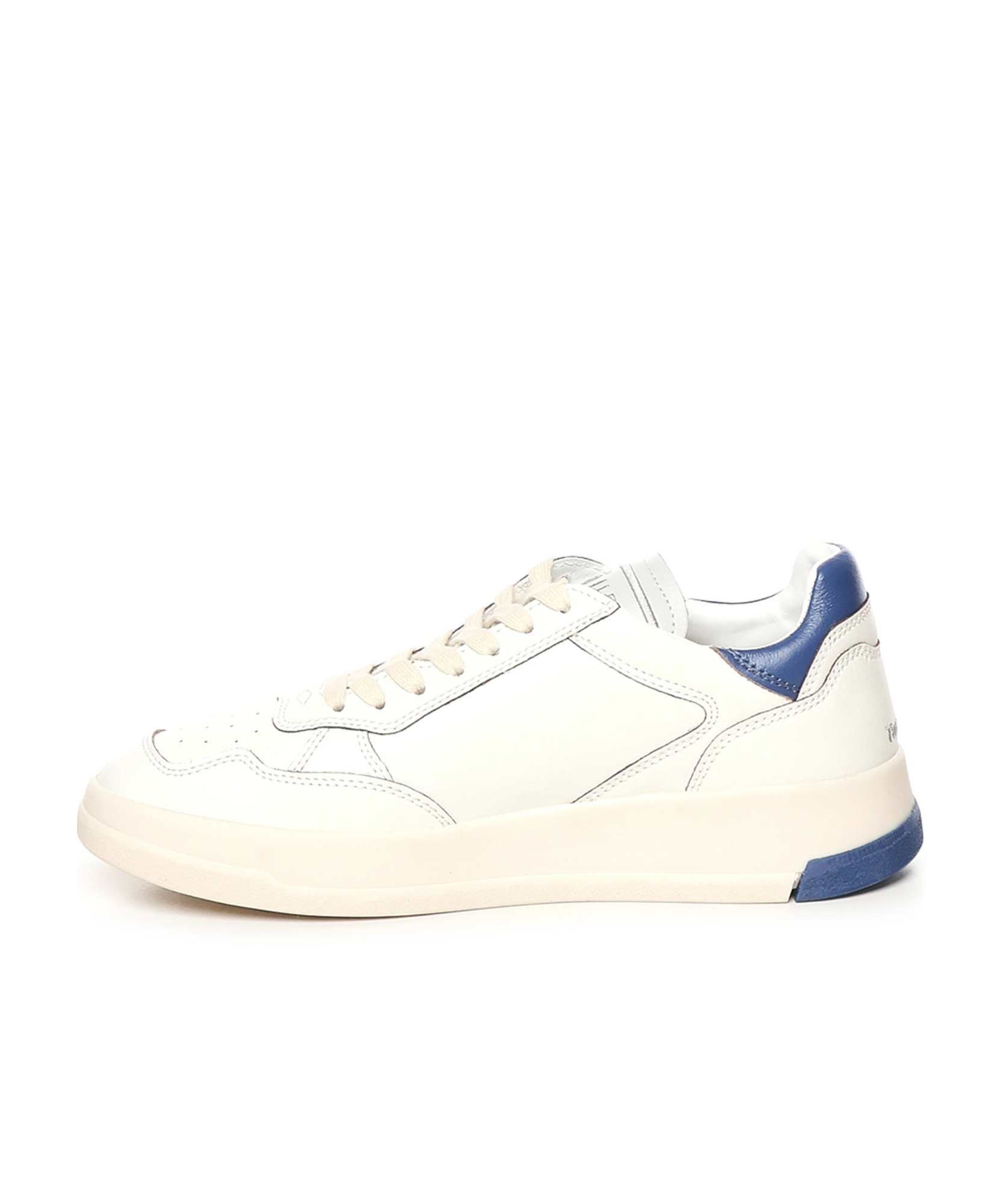 Ghoud Black And White Tweener Leather Sneakers In White