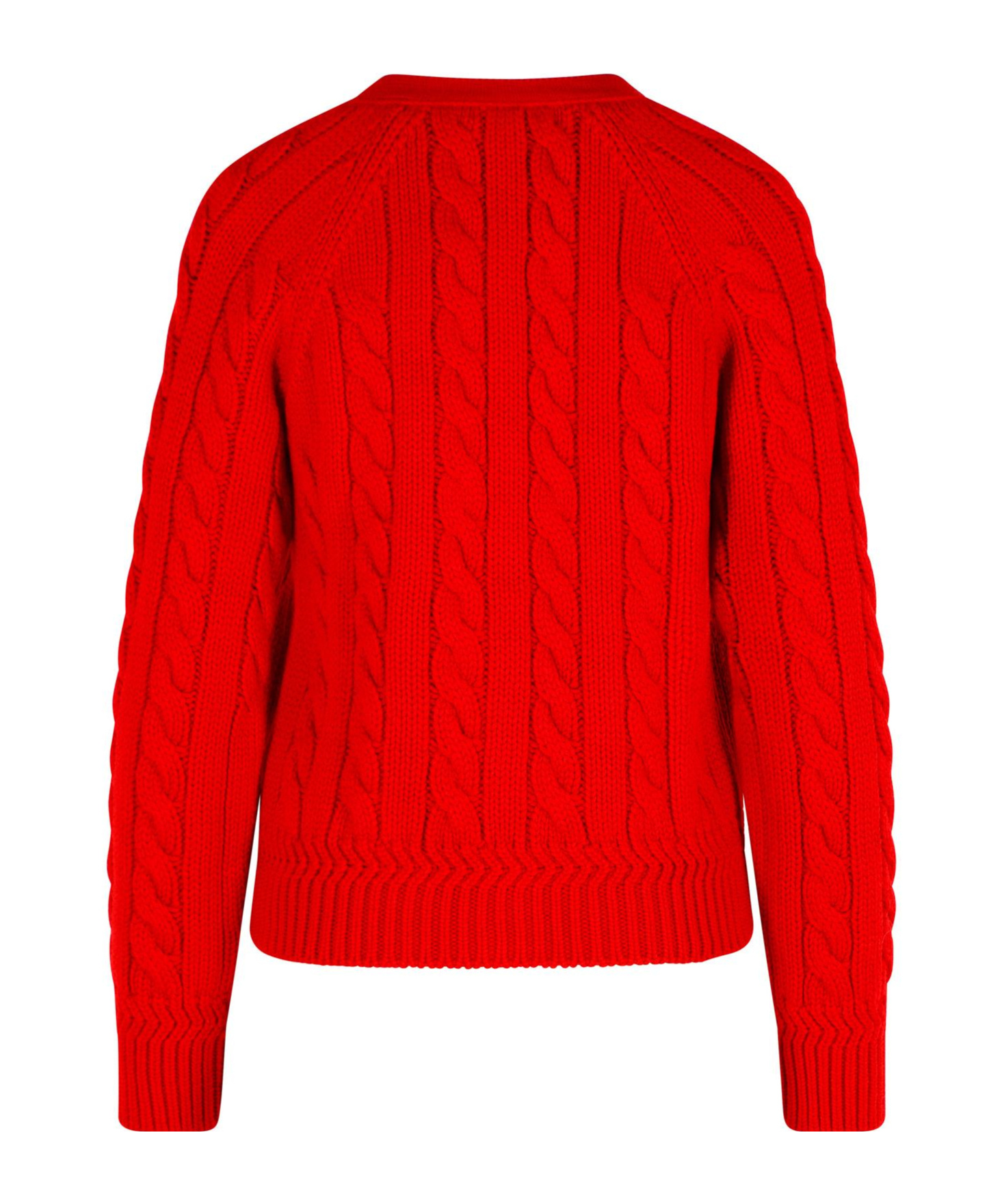 Bally Extrafine Merino Wool Cardigan In Red