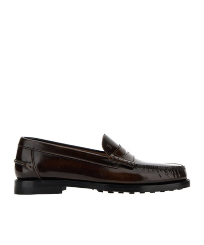 Tod's Gomma Patent Leather Penny Loafers In Black