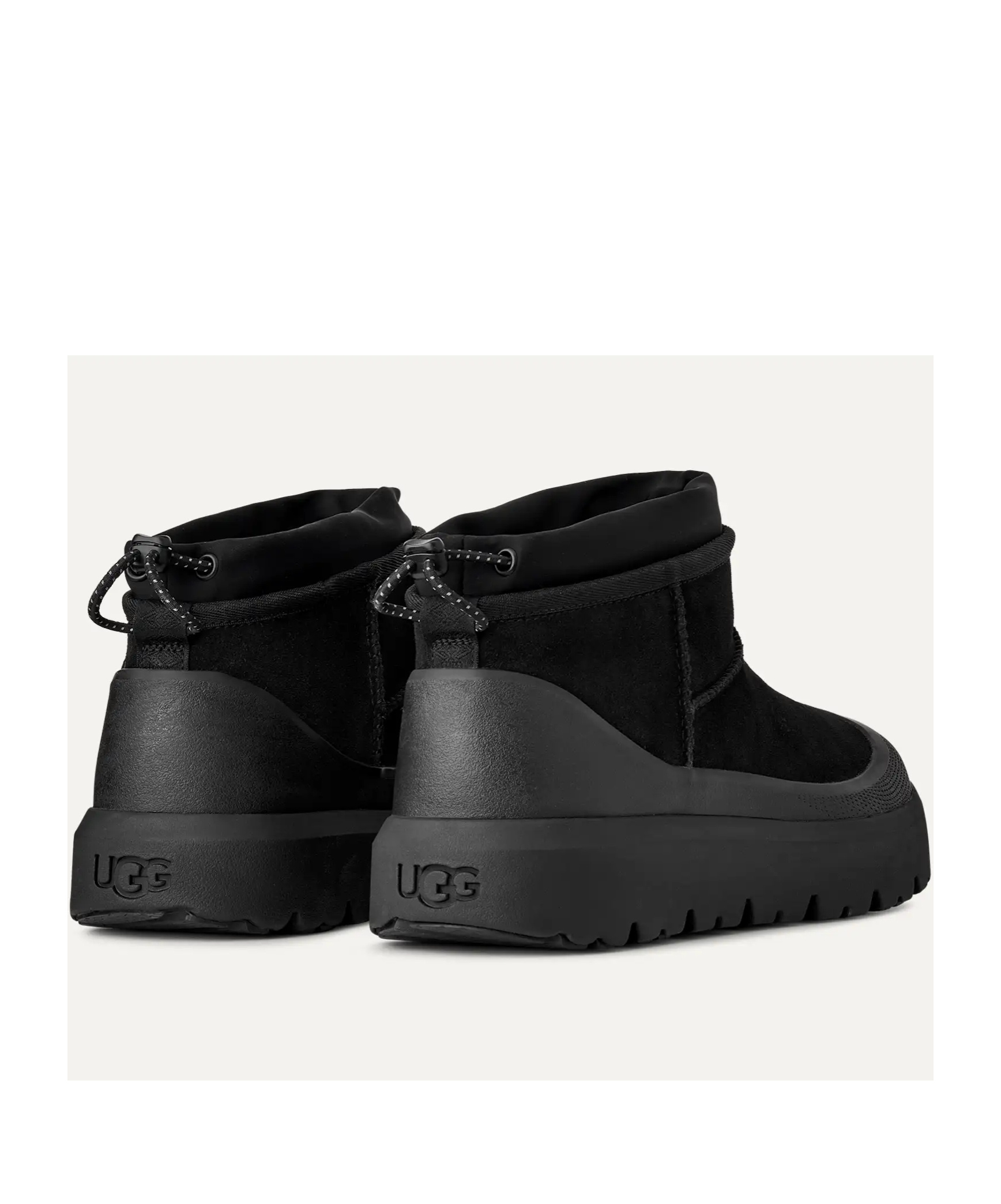 Ugg Suede Classic Ultra Mini Weather Hybrid Ankle Boots In Black