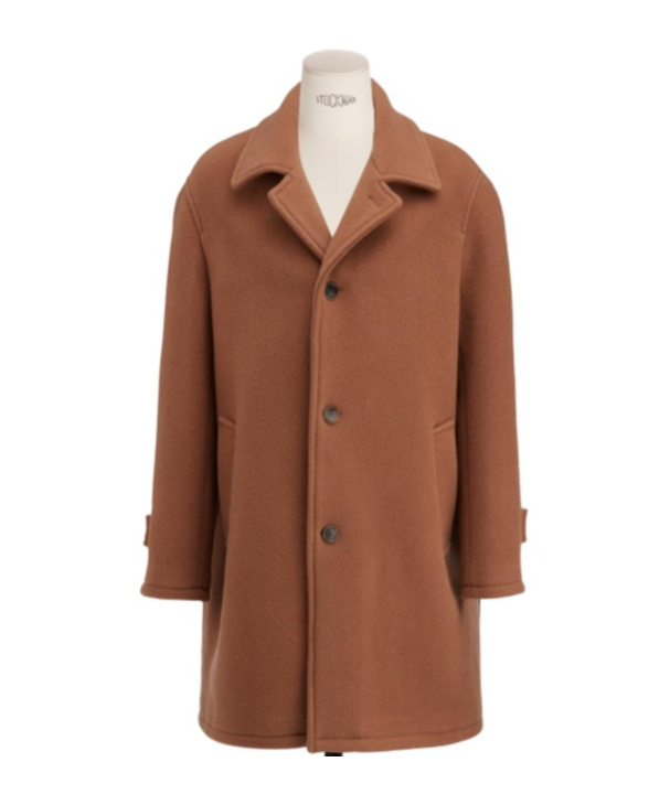 Dior Single-breasted Coat In Brown