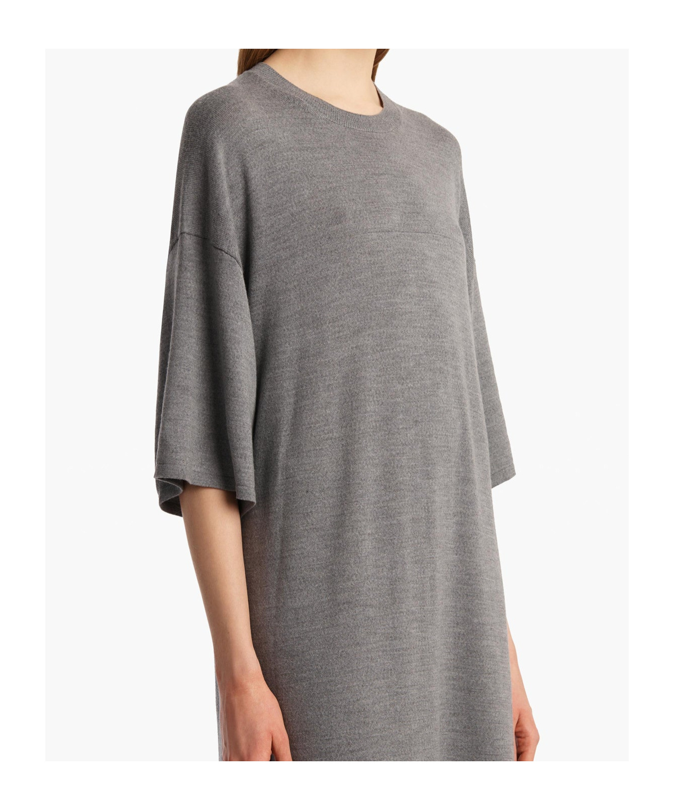 Khaite Bindi Dress In Gray