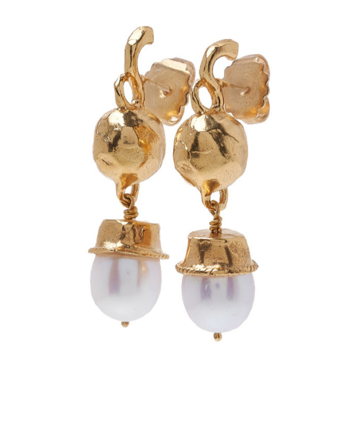 Alighieri The Return To Innocence Pearl Earrings In Yellow