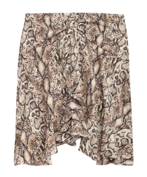 Isabel Marant Ozany Snake-print Silk-blend Miniskirt