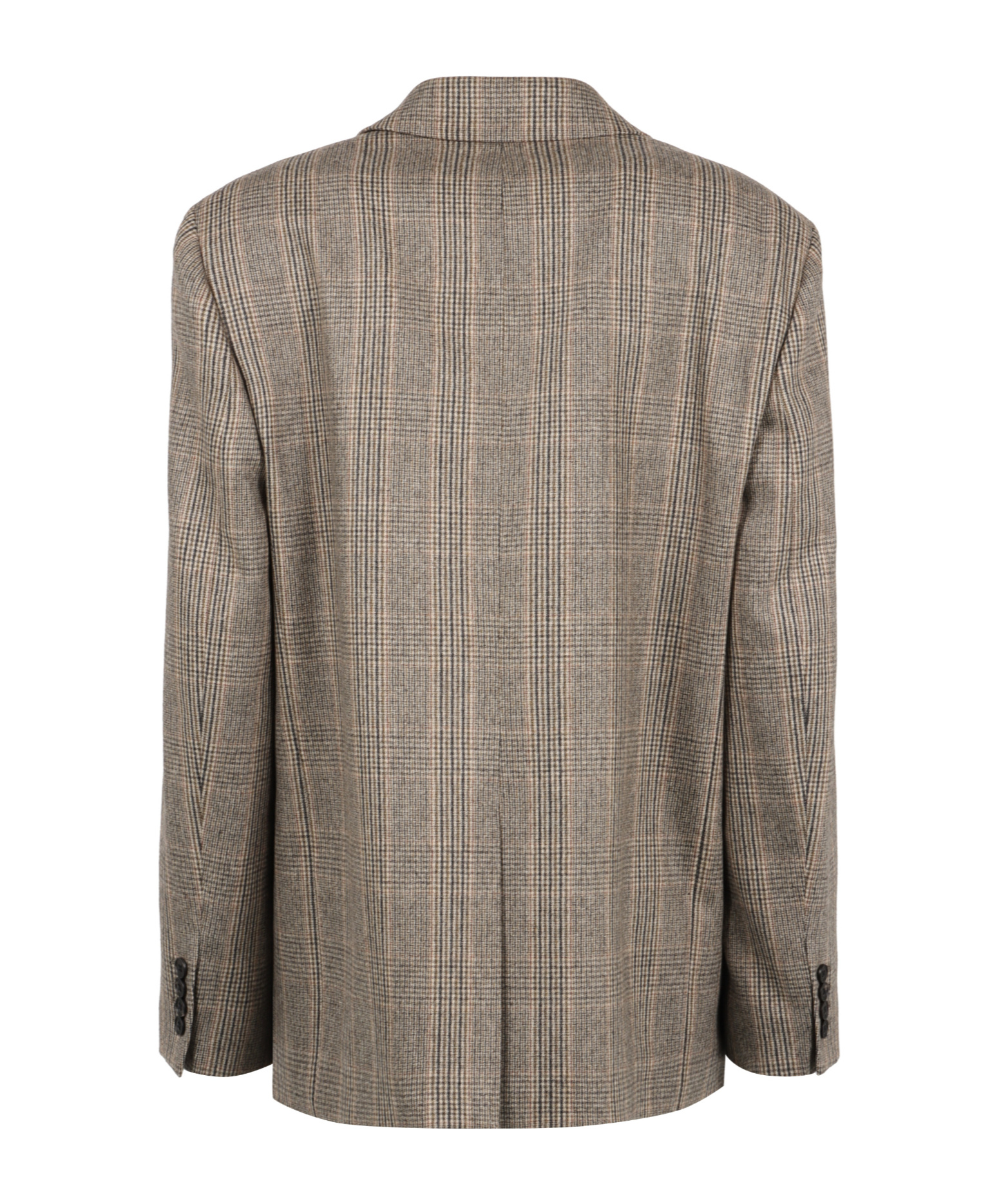 Nili Lotan Diane Plaid Wool Blend Jacket In Brown