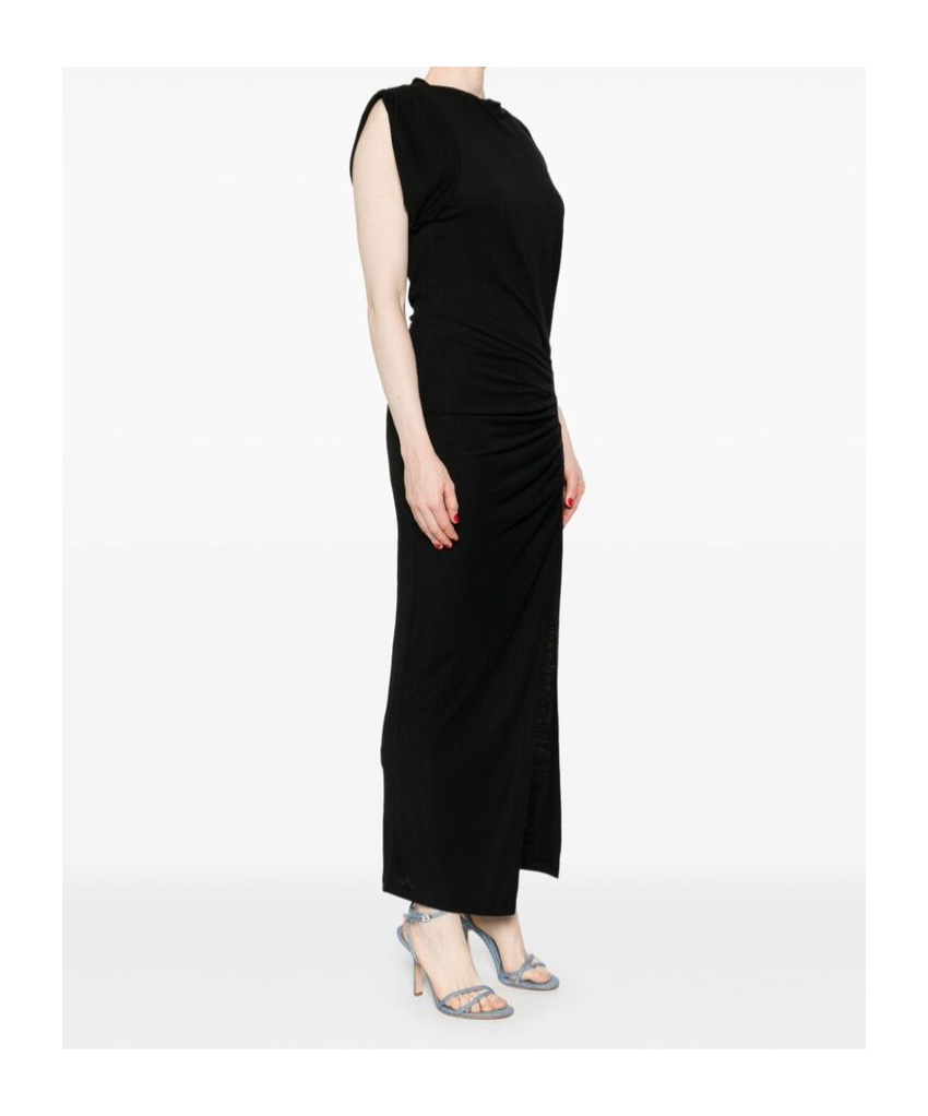 Shop Isabel Marant Étoile Isabella Midi Dress In Black