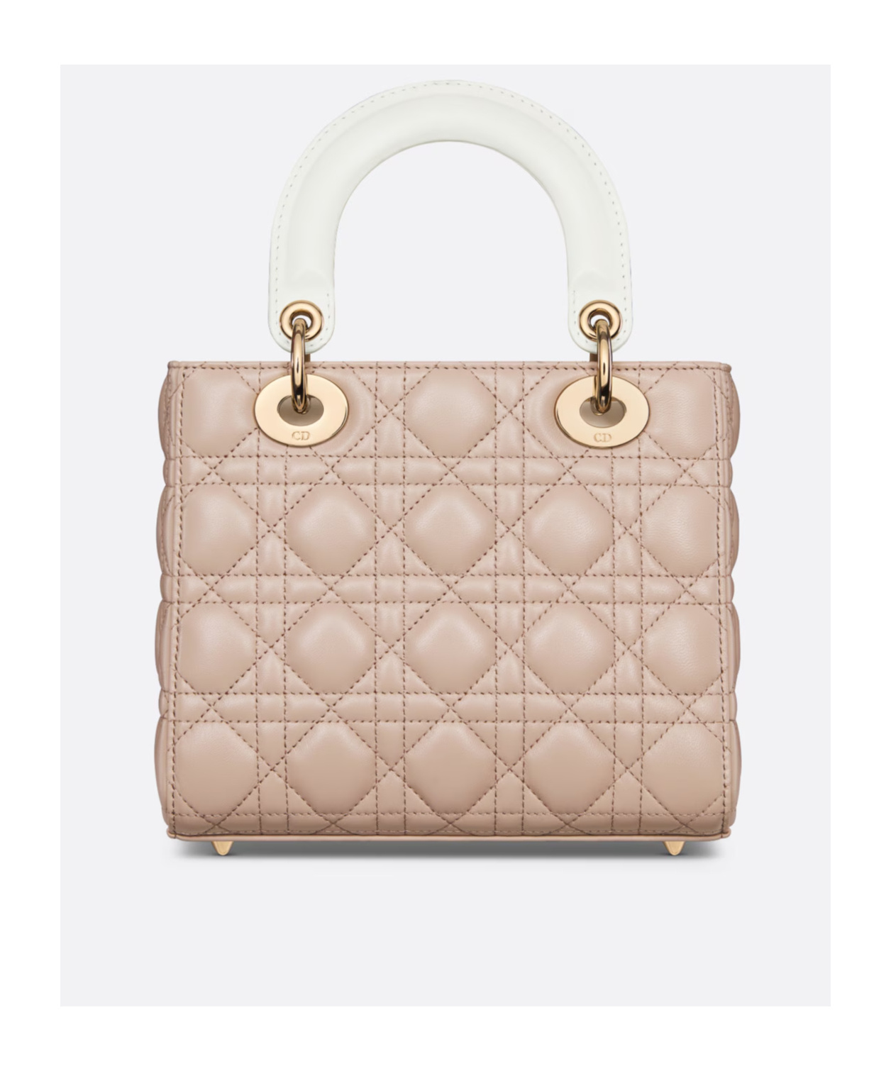 Dior Small Lady  Shoulder Bag In Nude