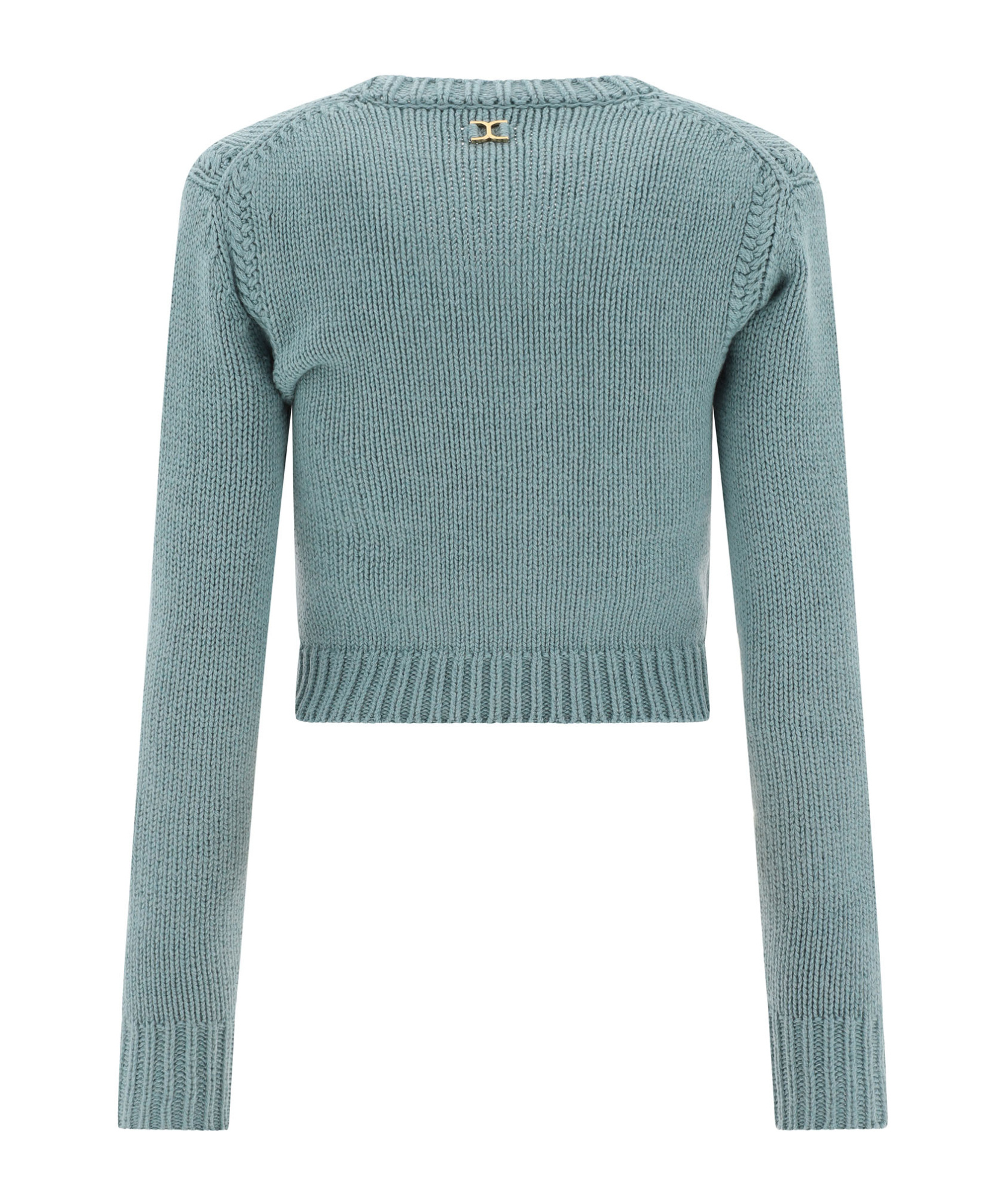 Chloé Knit Cotton-cashmere Cardigan In Green