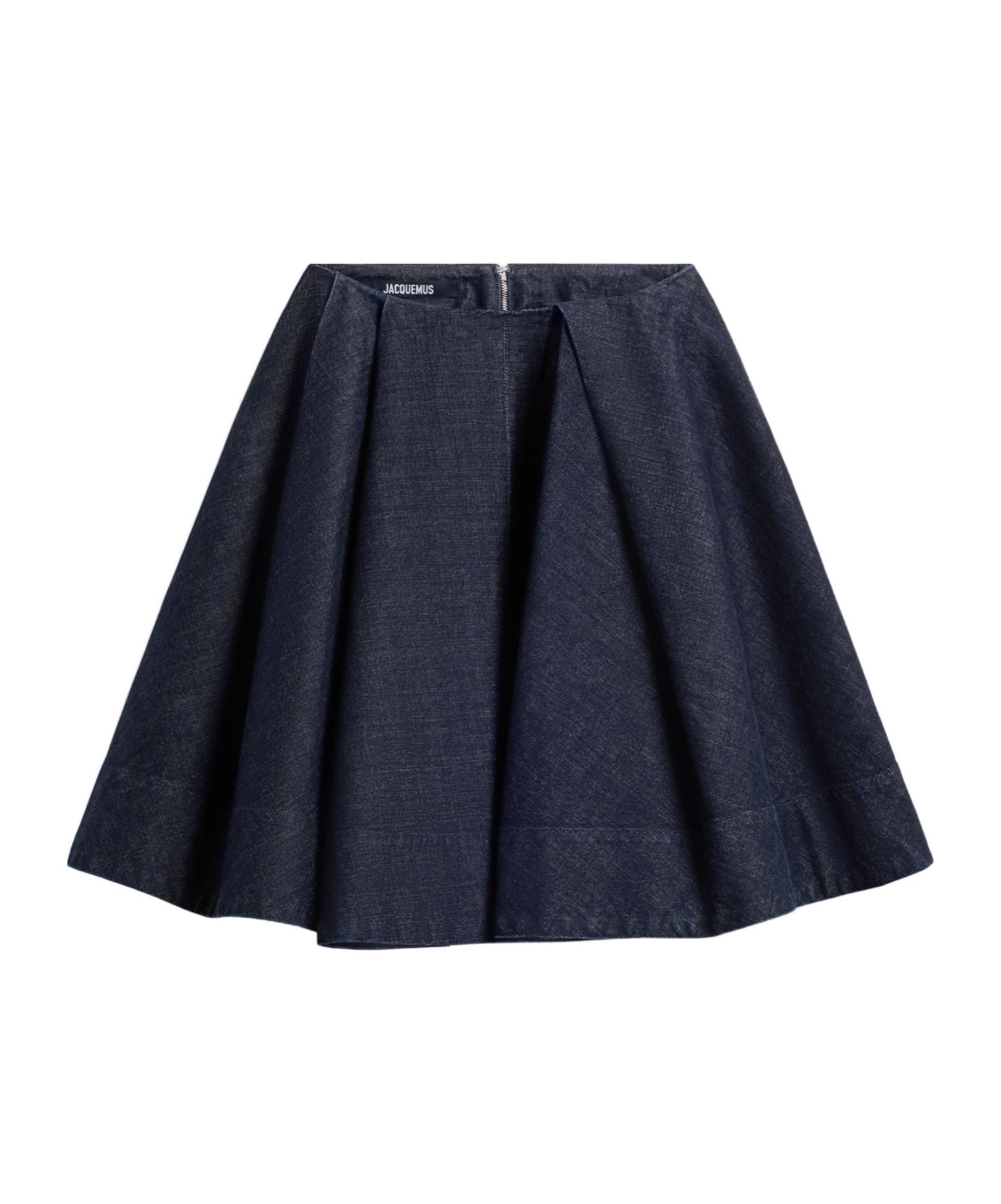 Shop Jacquemus The Salon De-nîmes Denim Skirt In Black