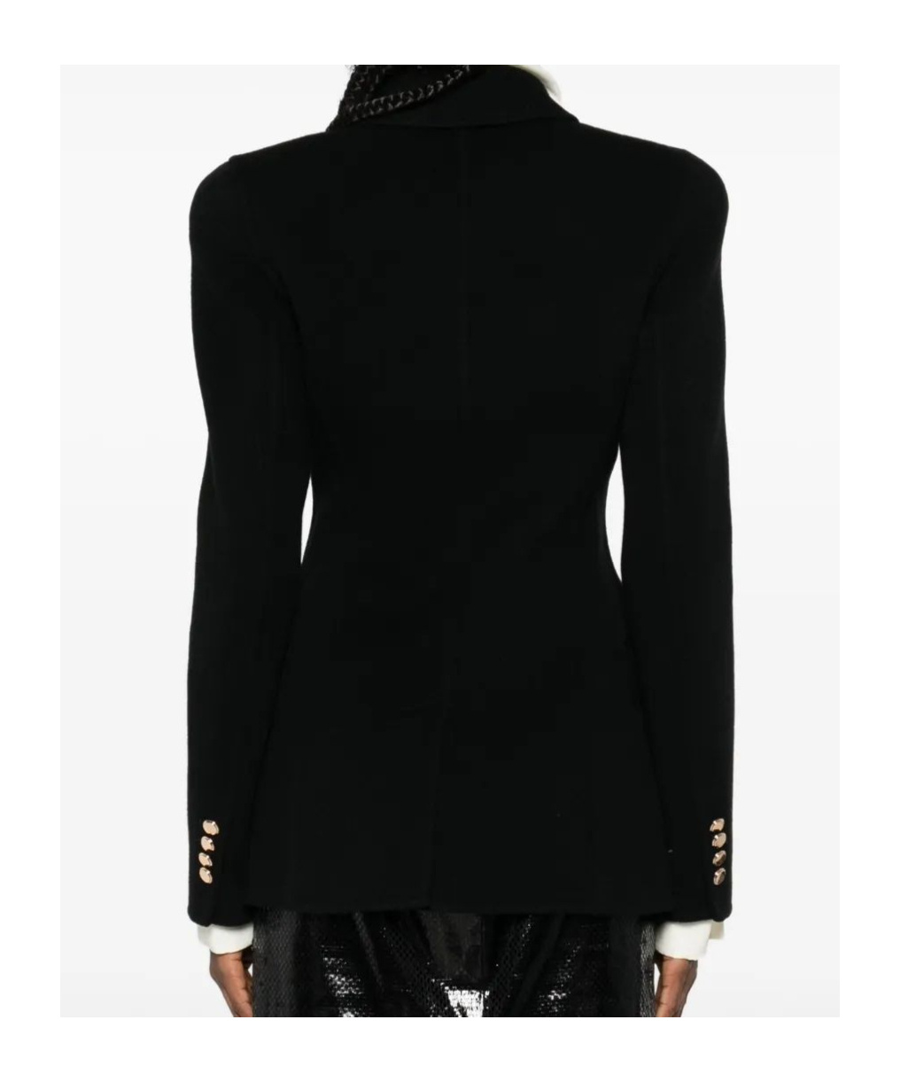 Gabriela Hearst Cashmere Double-breasted Fitted Jacket In Black