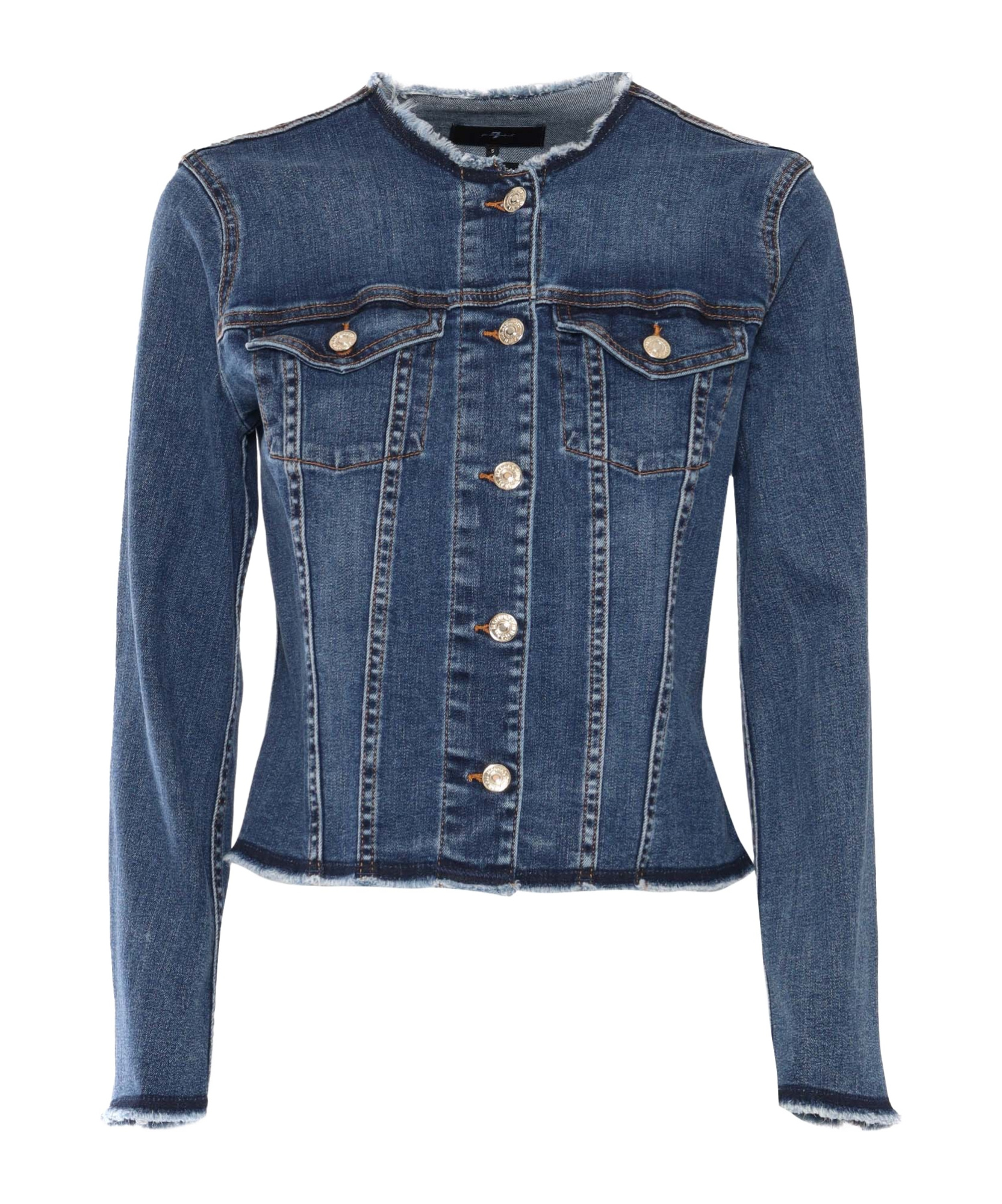 7 For All Mankind Long Sleeve Denim Jacket