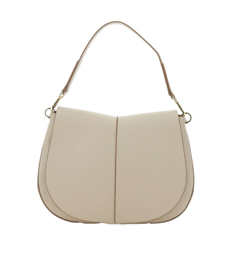 Gianni Chiarini Helena Round Shoulder Bag In White