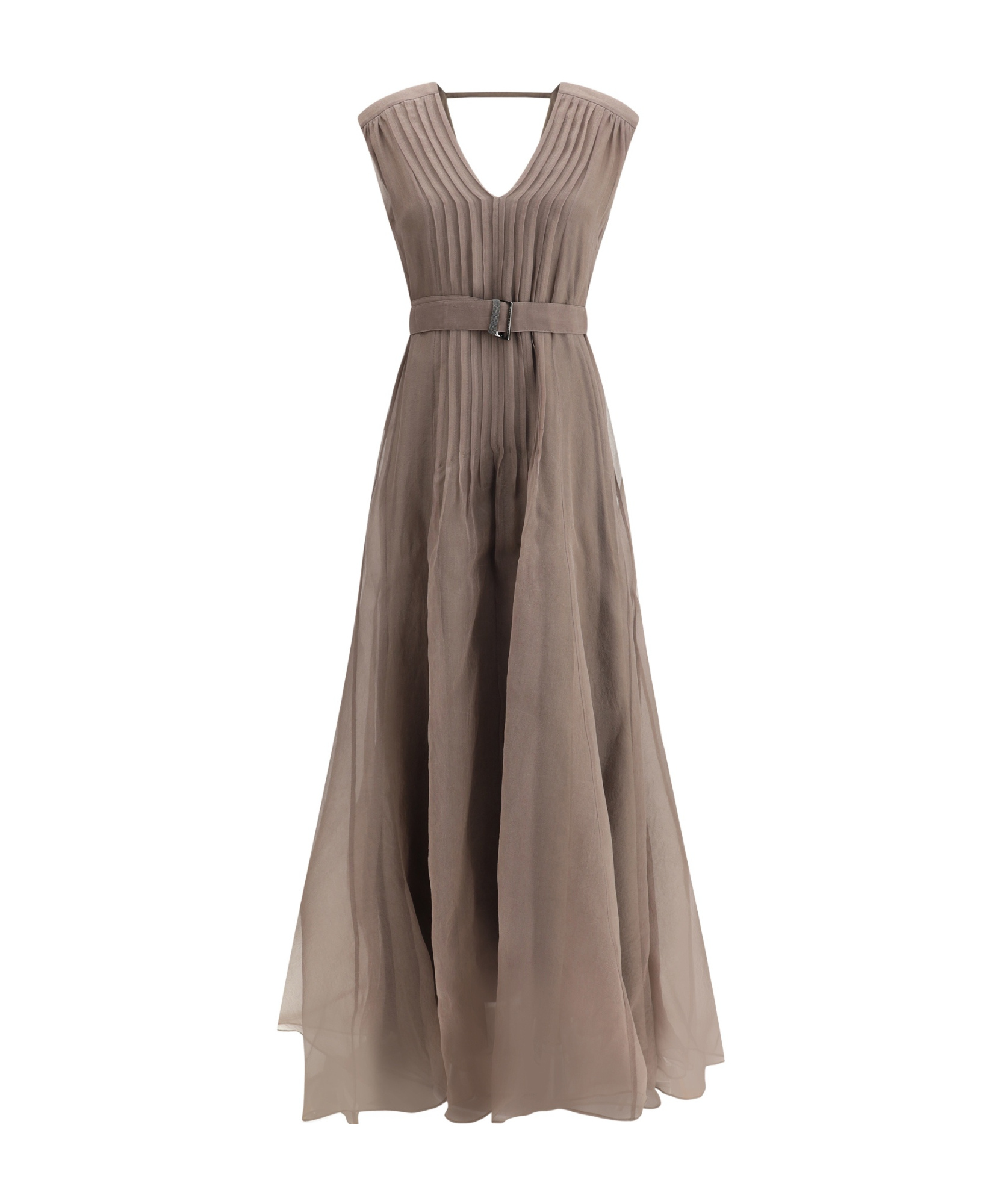 Shop Brunello Cucinelli Silk Dress