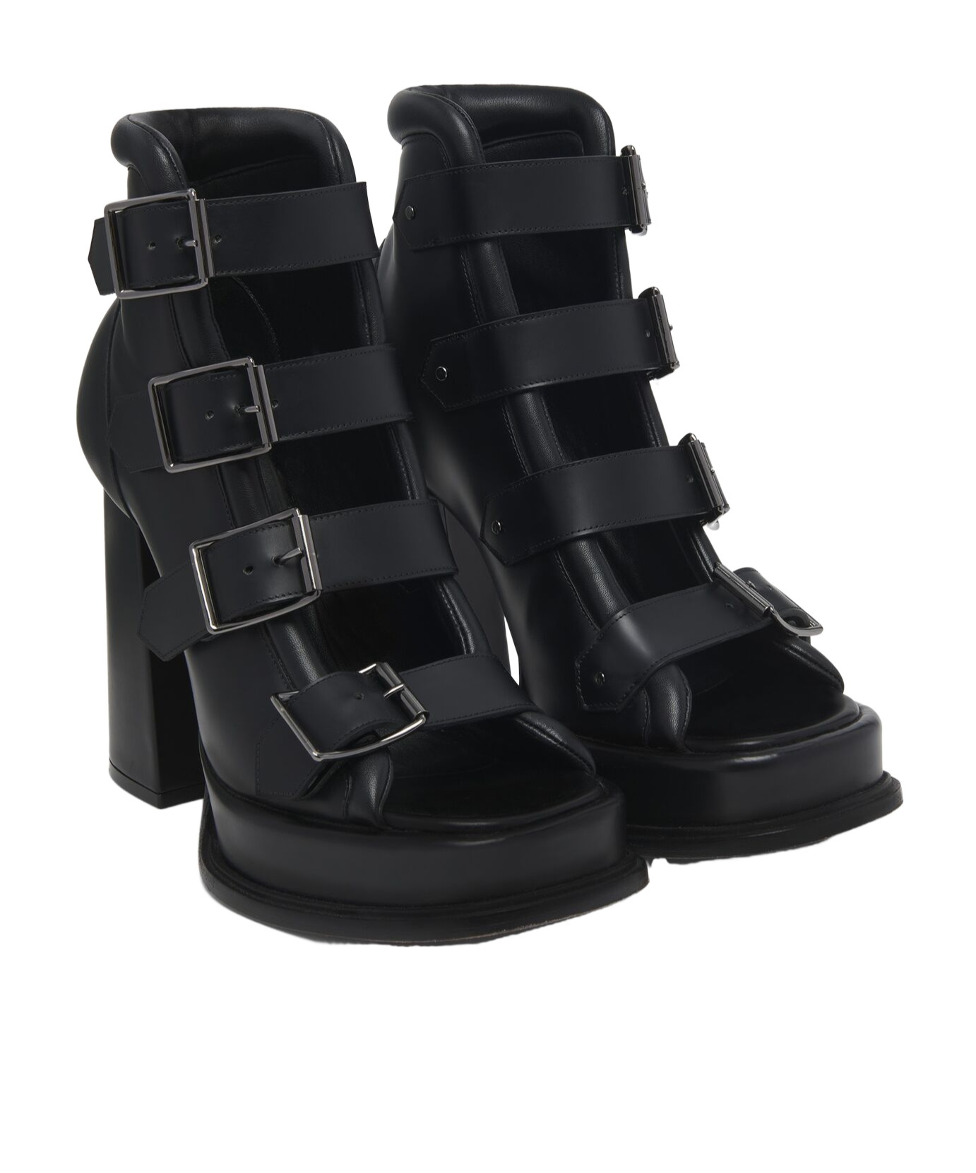 Alexander Mcqueen Stiefeletten Mit Plateau In Black