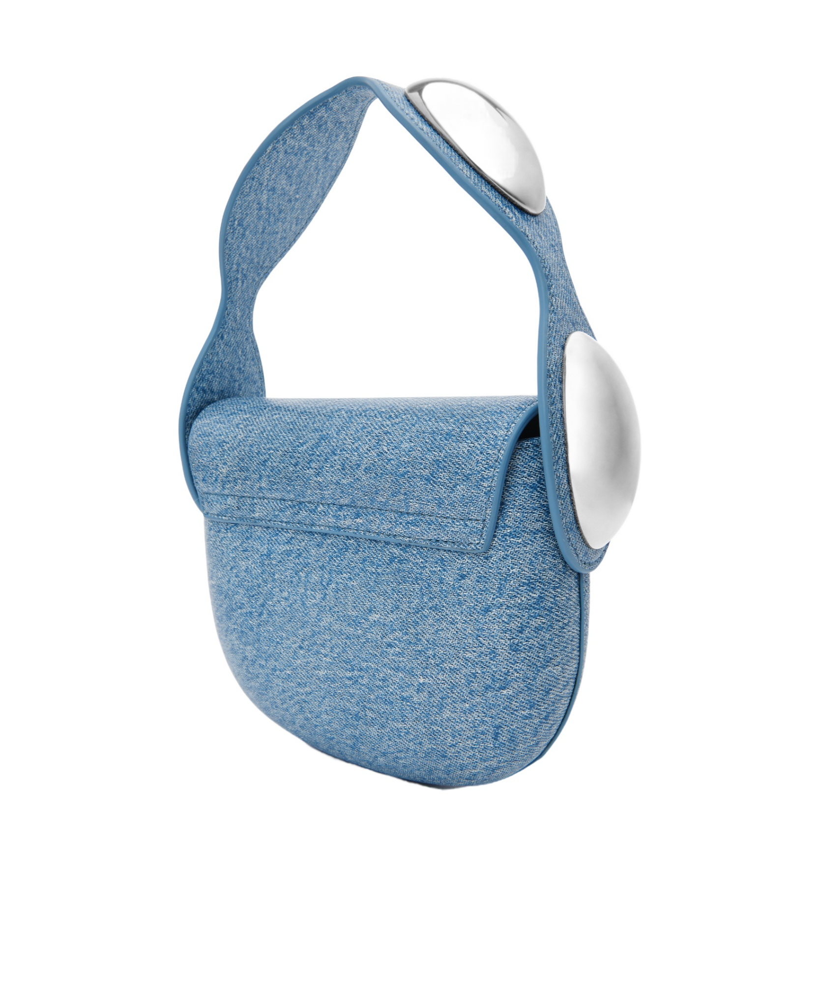 Alexander Wang Dome Leather Mini Bag In Blue