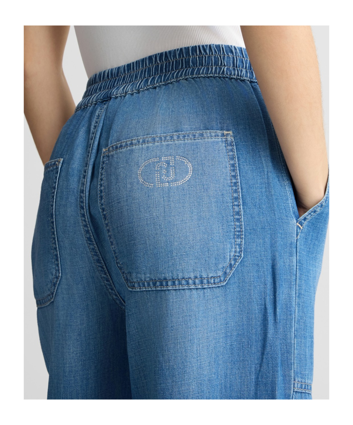 Liu •jo Liu Jo Flared Denim Trousers In Blue