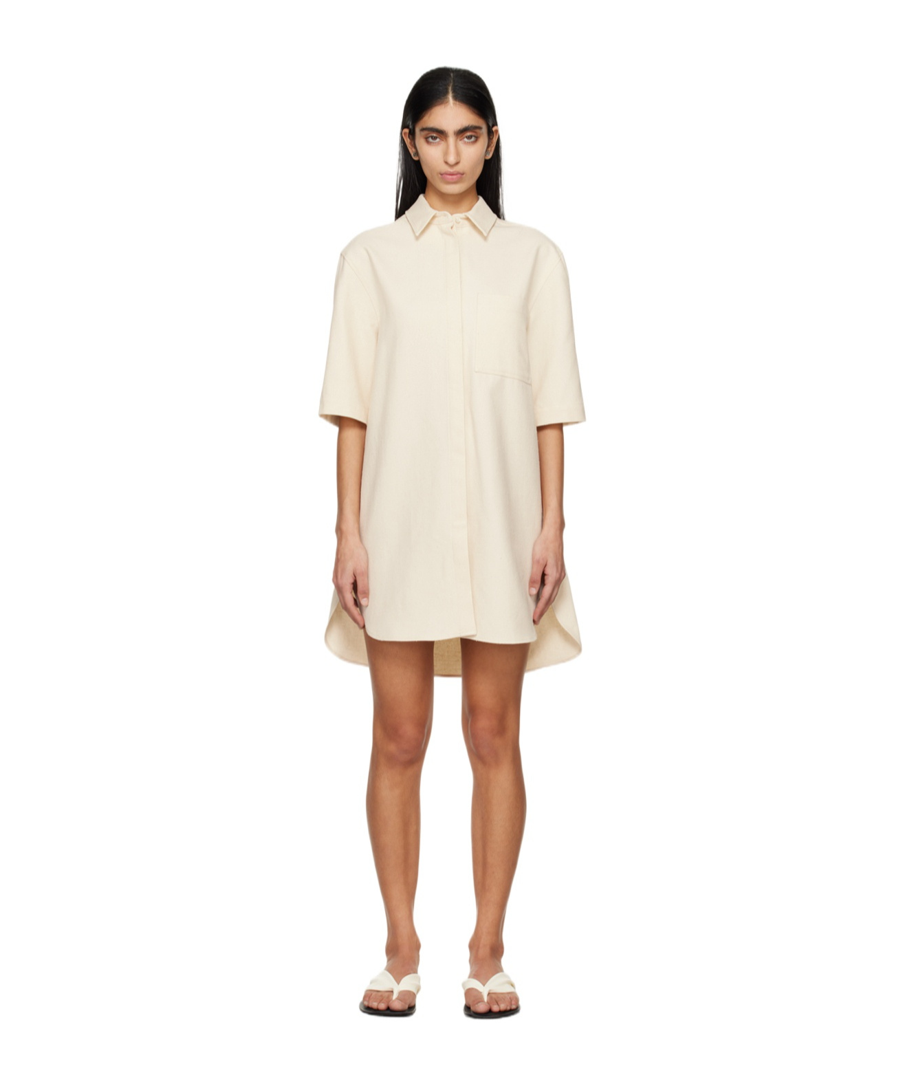 LOULOU STUDIO SHORT-SLEEVED DRESS