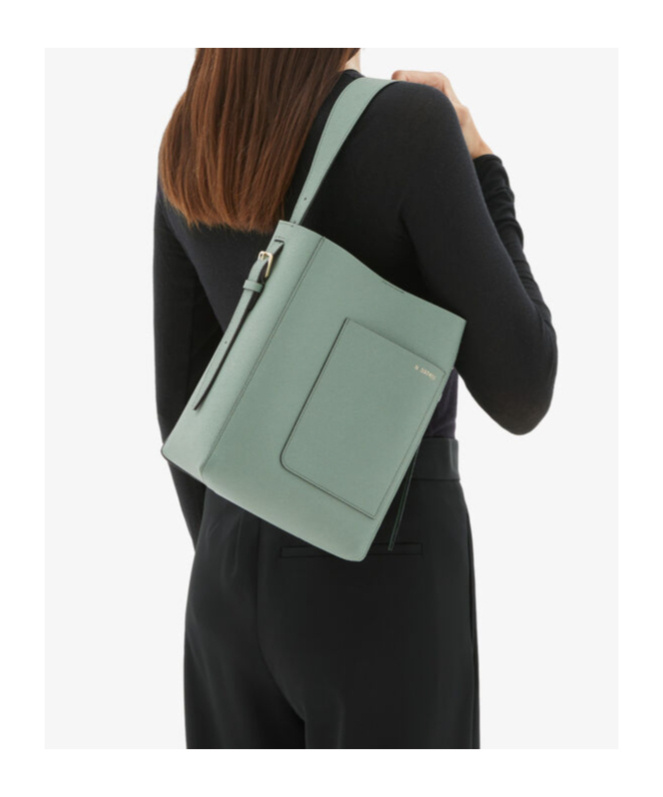 VALEXTRA VALEXTRA OPEN TOP MINI BUCKET BAG