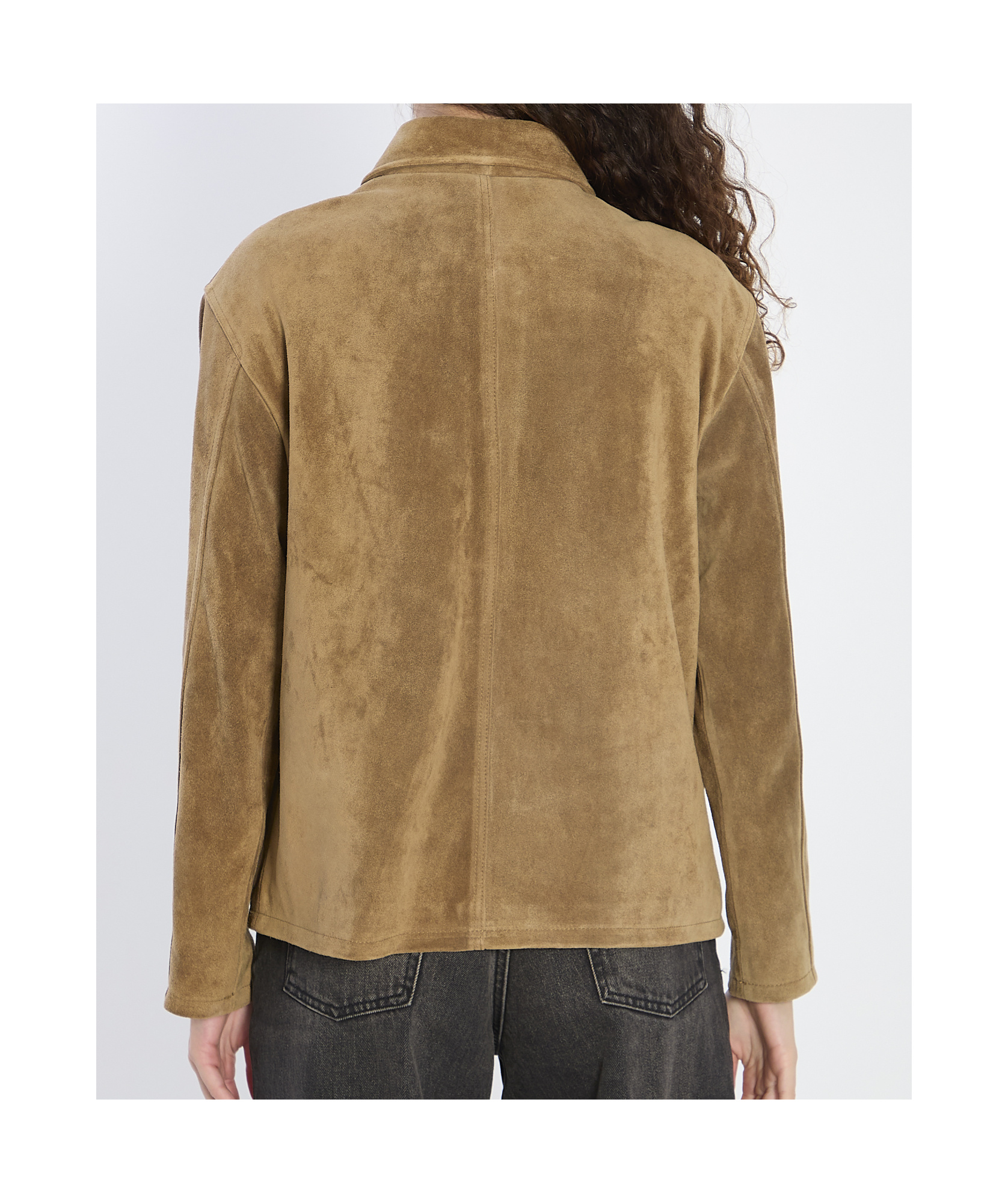 Arma Rosia Suede Jacket In Green