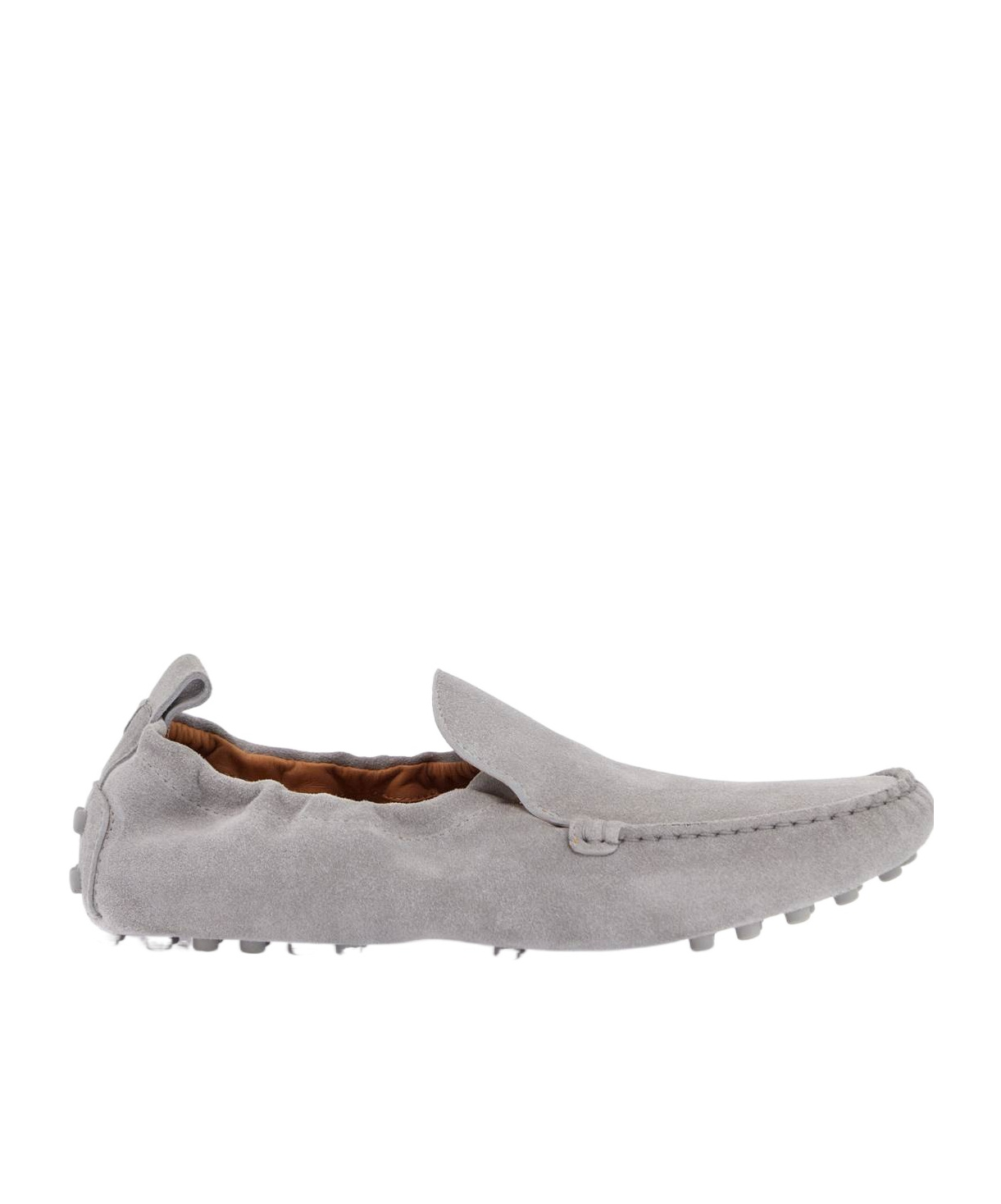 Tod's Light Gray Calfskin Women's Loafers In Gray